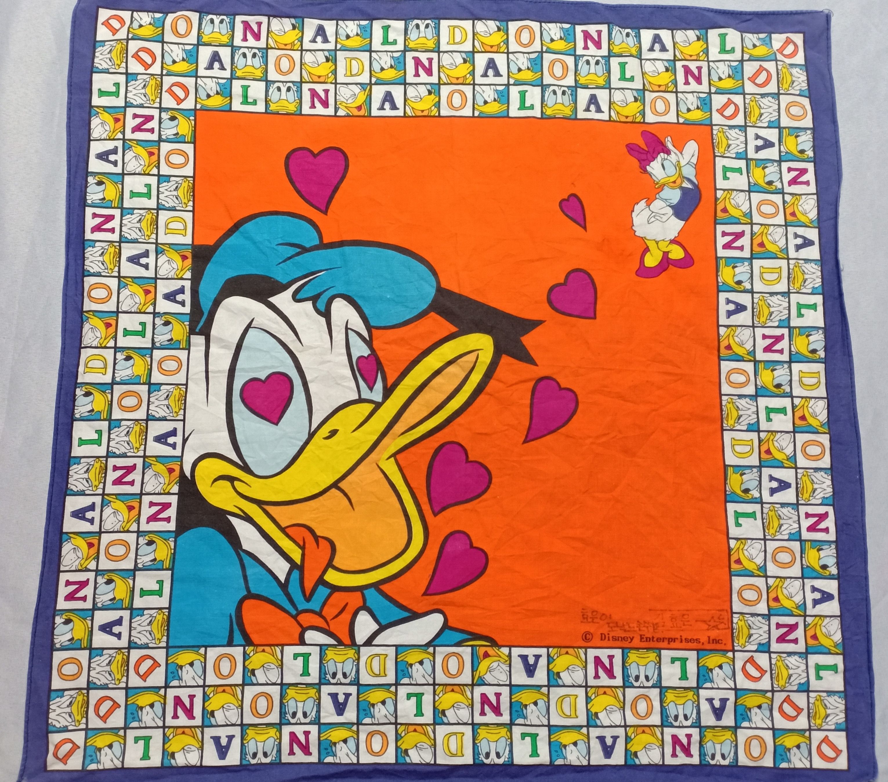 Cartoon Network Vintage Donald Duck Disney Bandana Scarf full Printed Size ONE SIZE - 1 Thumbnail