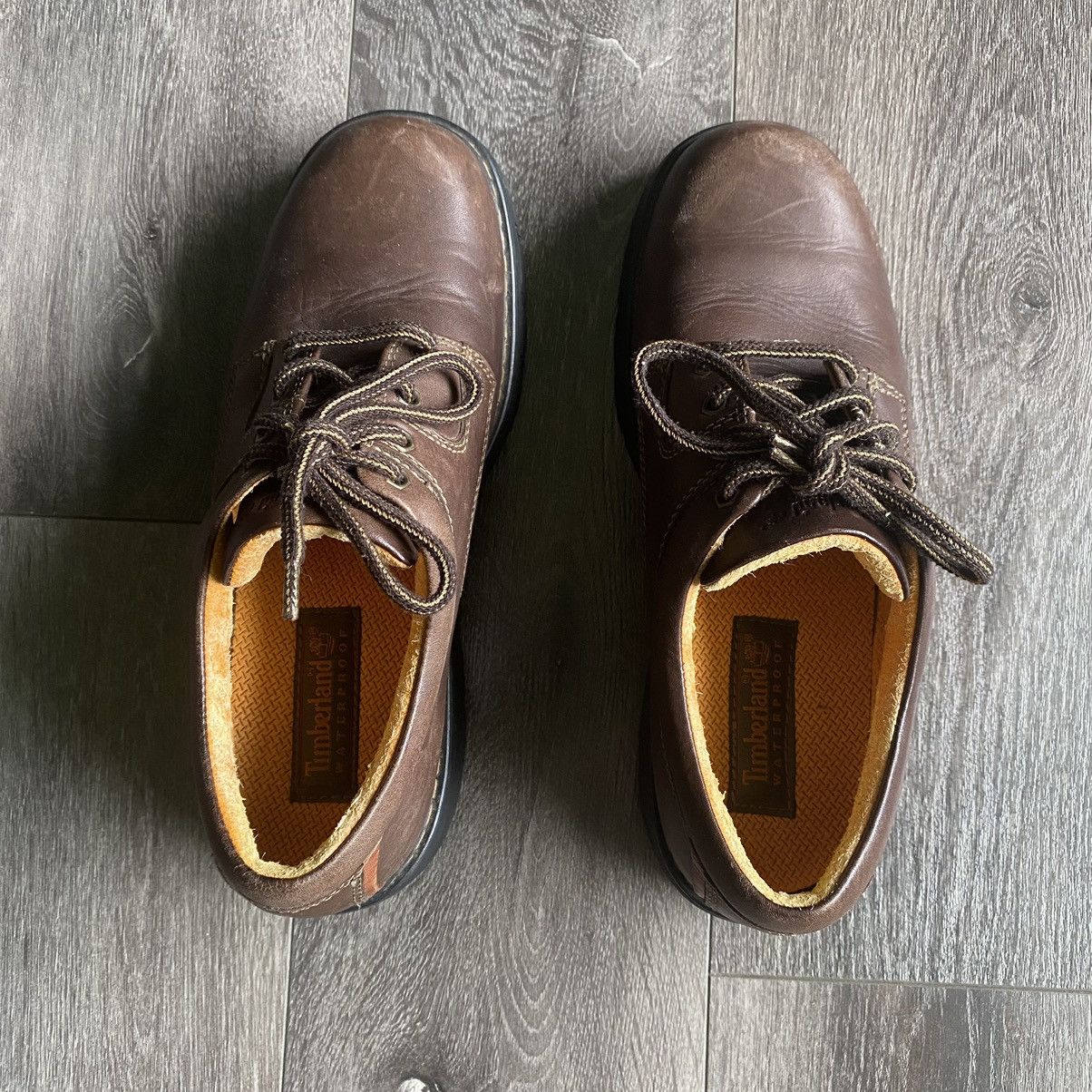 Timberland Vintage Timberland Low Oxford Steel Toe Leather Low Shoes Size US 10.5 / EU 43-44 - 3 Thumbnail