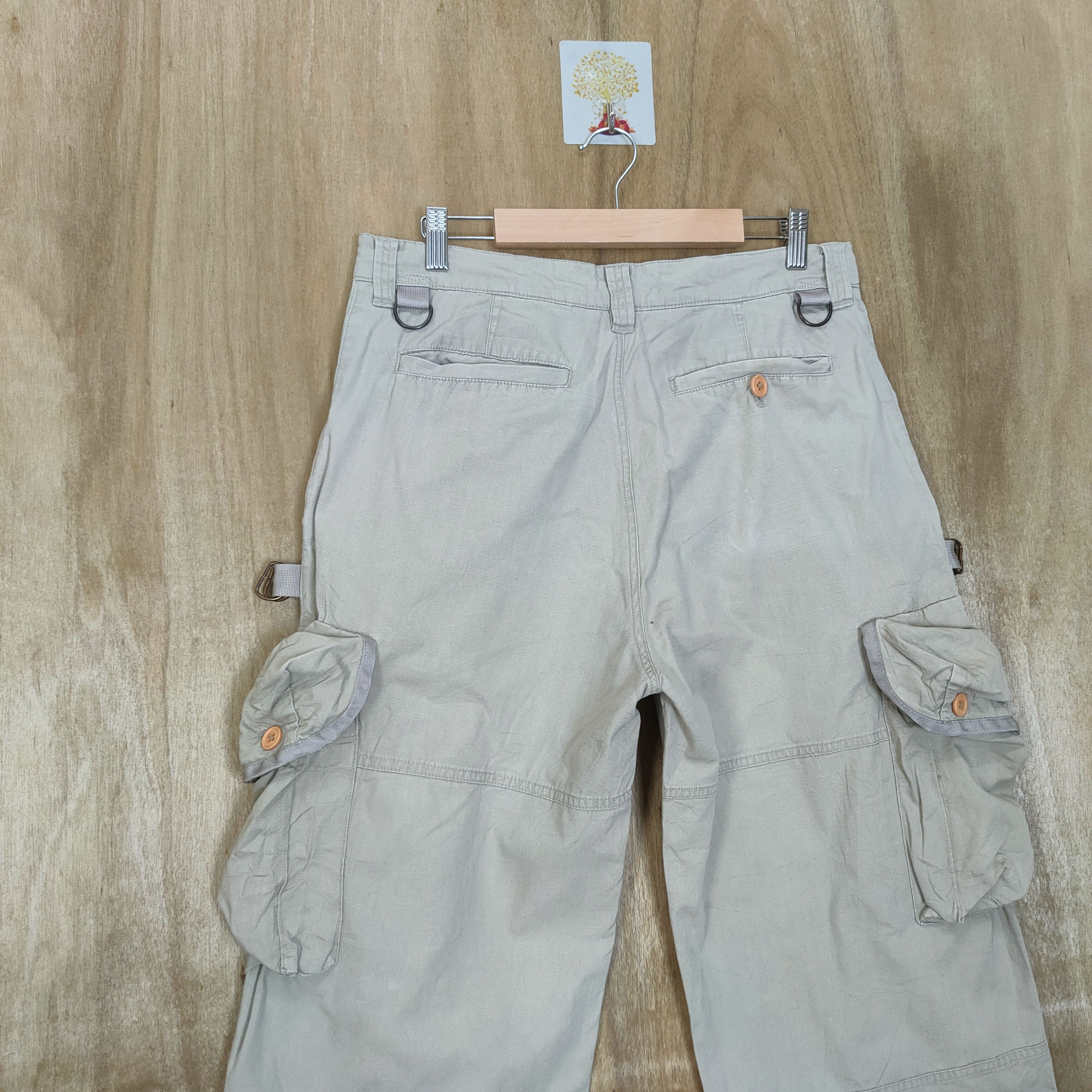 Japanese Brand JAPANESE BRAND 3D POCKET BAGGY VINTAGE CARGO PANTS Size US 32 / EU 48 - 5 Thumbnail