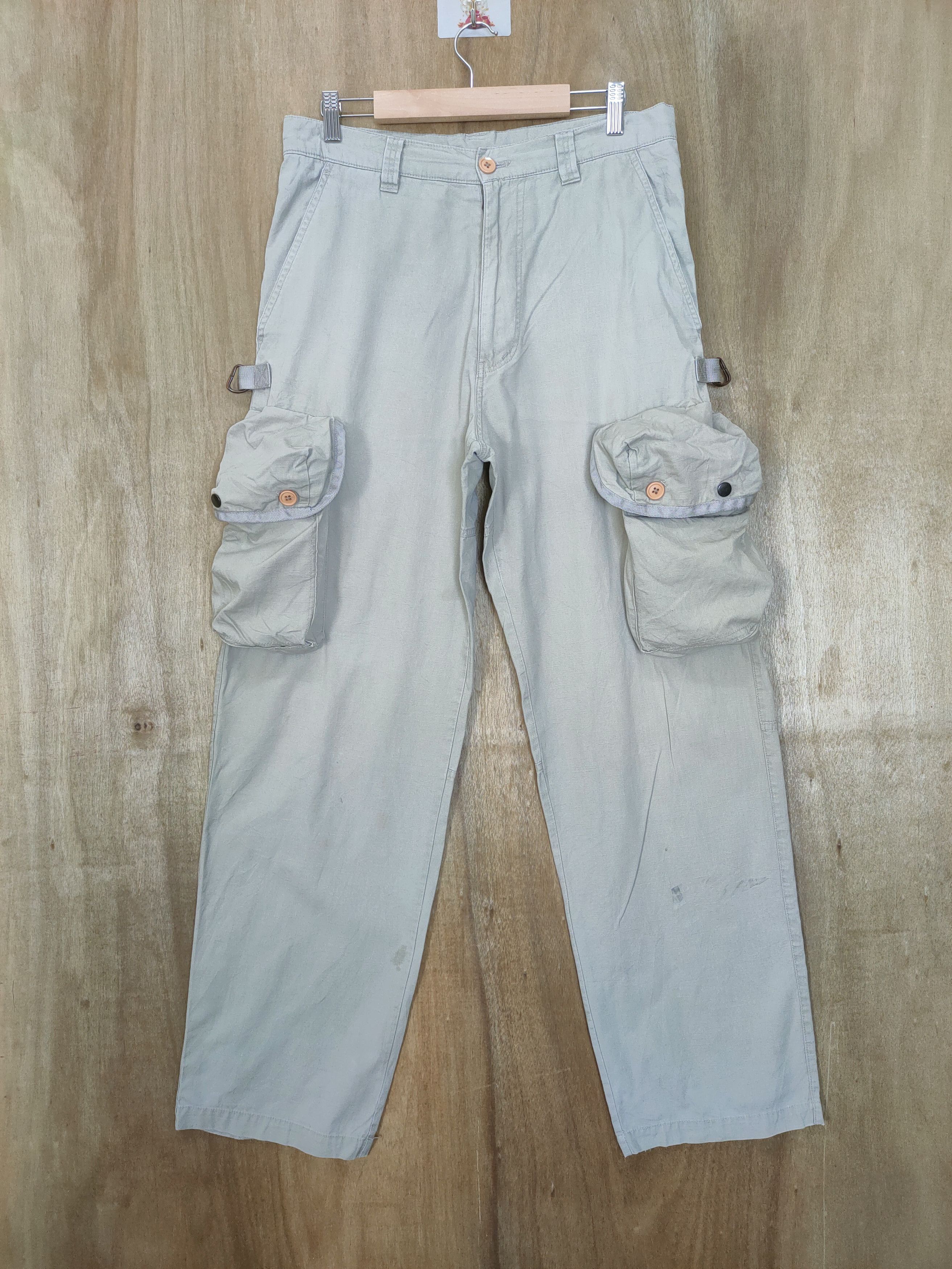 Japanese Brand JAPANESE BRAND 3D POCKET BAGGY VINTAGE CARGO PANTS Size US 32 / EU 48 - 1 Thumbnail