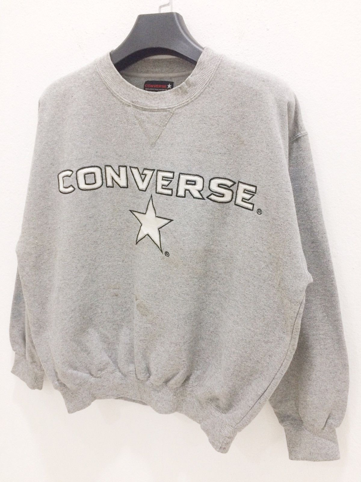 Converse × Vintage Converse Spell Out Sweatshirt Size US L / EU 52-54 / 3 - 3 Thumbnail
