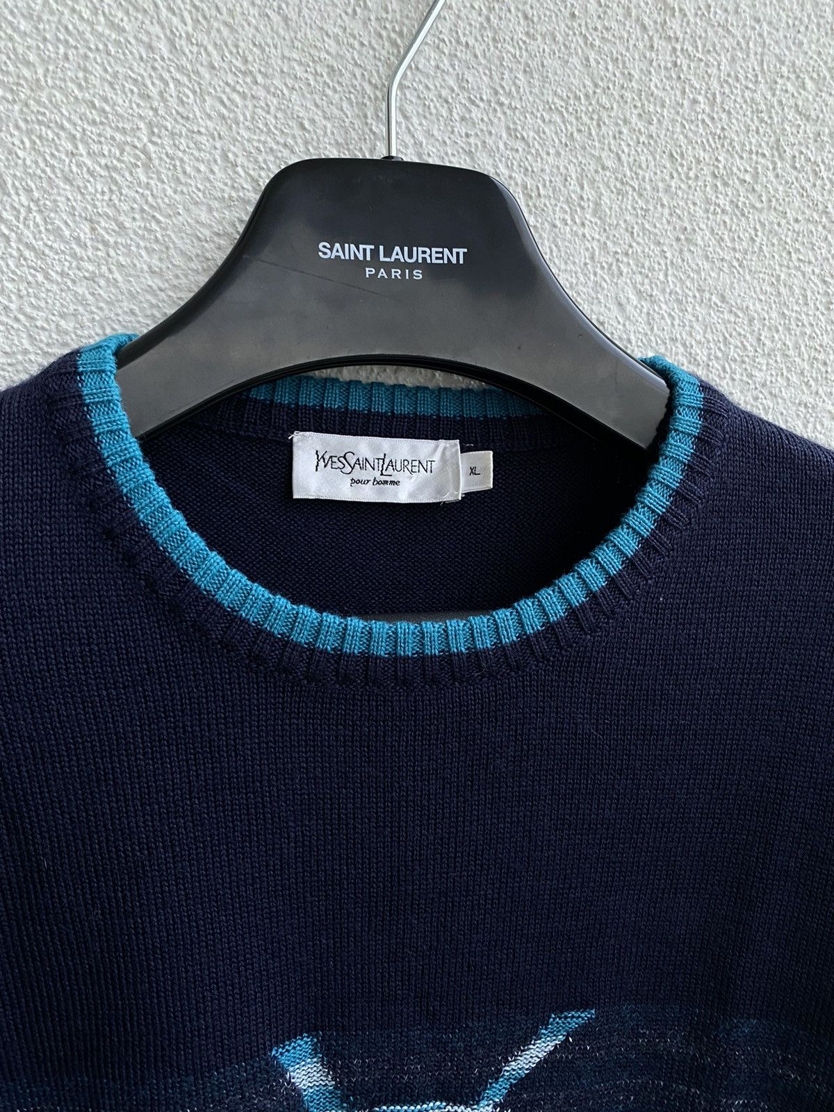 Yves Saint Laurent Super Soft YSL Sweater Wool Vintage Sweatshirt Size US XL / EU 56 / 4 - 8 Thumbnail