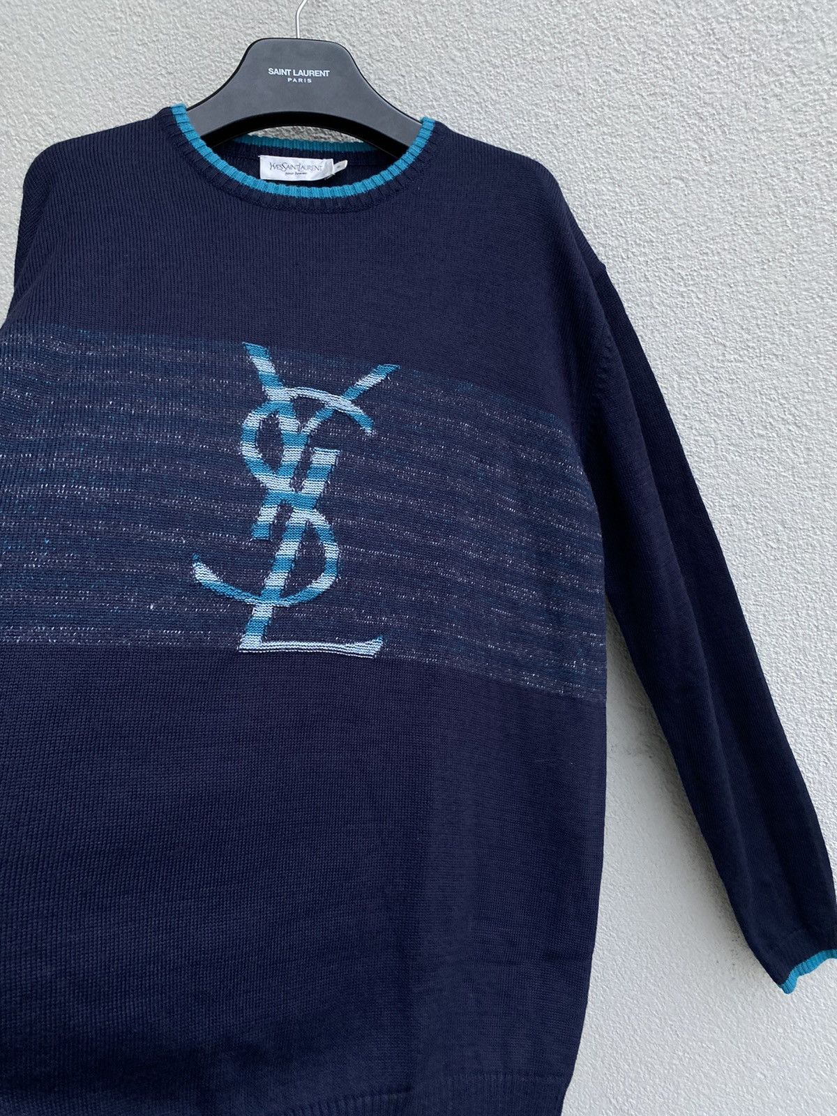 Yves Saint Laurent Super Soft YSL Sweater Wool Vintage Sweatshirt Size US XL / EU 56 / 4 - 15 Thumbnail