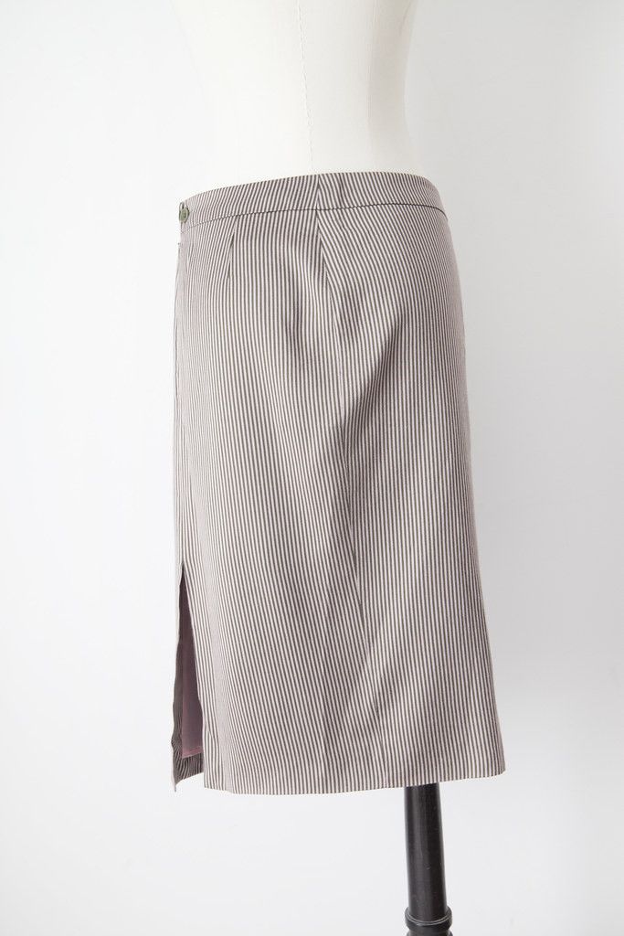 Alexander McQueen Vintage striped skirt Size 27" / US 4 / IT 40 - 3 Thumbnail