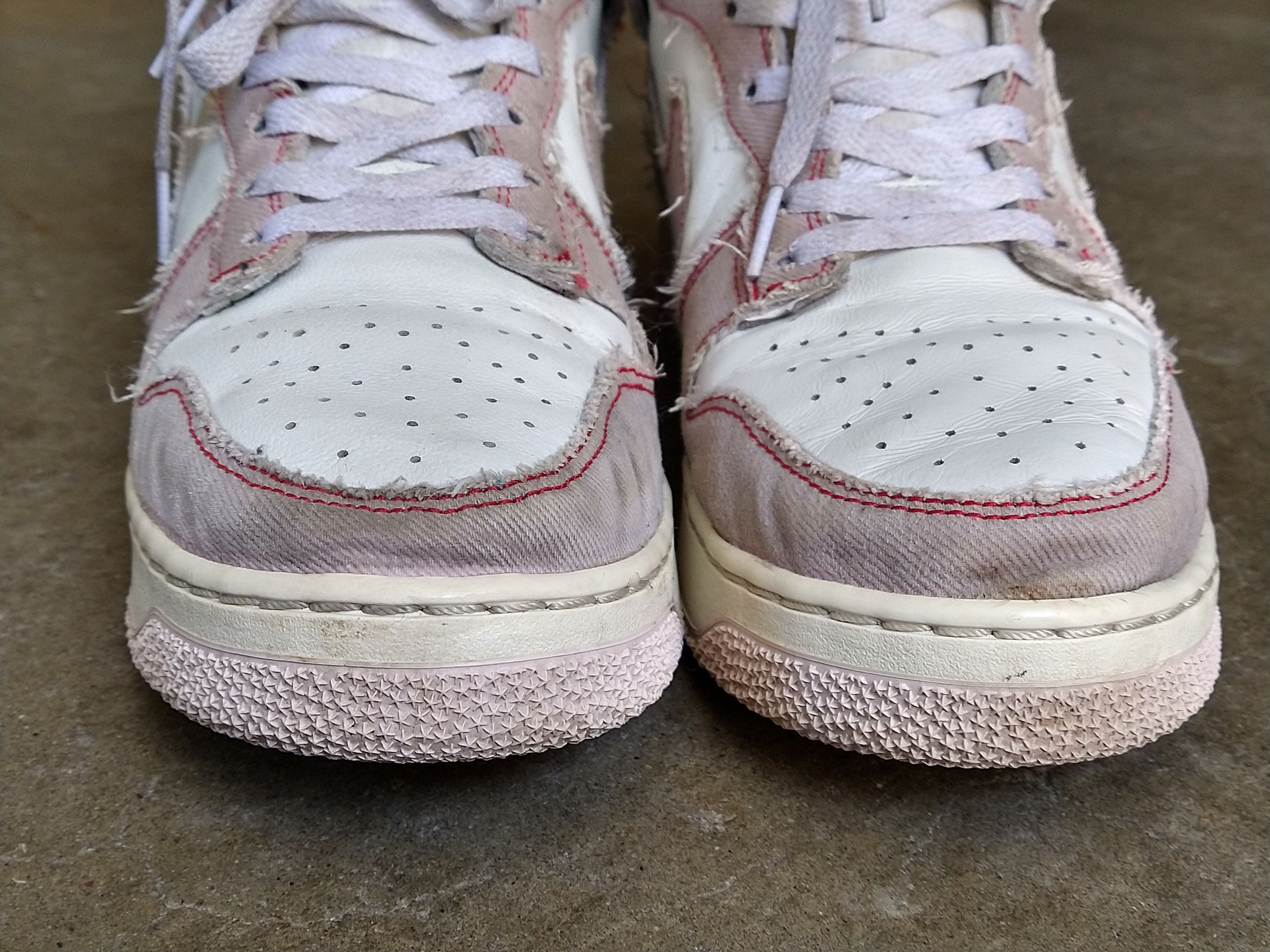 Nike Nike Dunk High 1985 Barely Rose 12 Pink Denim DQ8799-100 Size US 12 / EU 45 - 5 Thumbnail