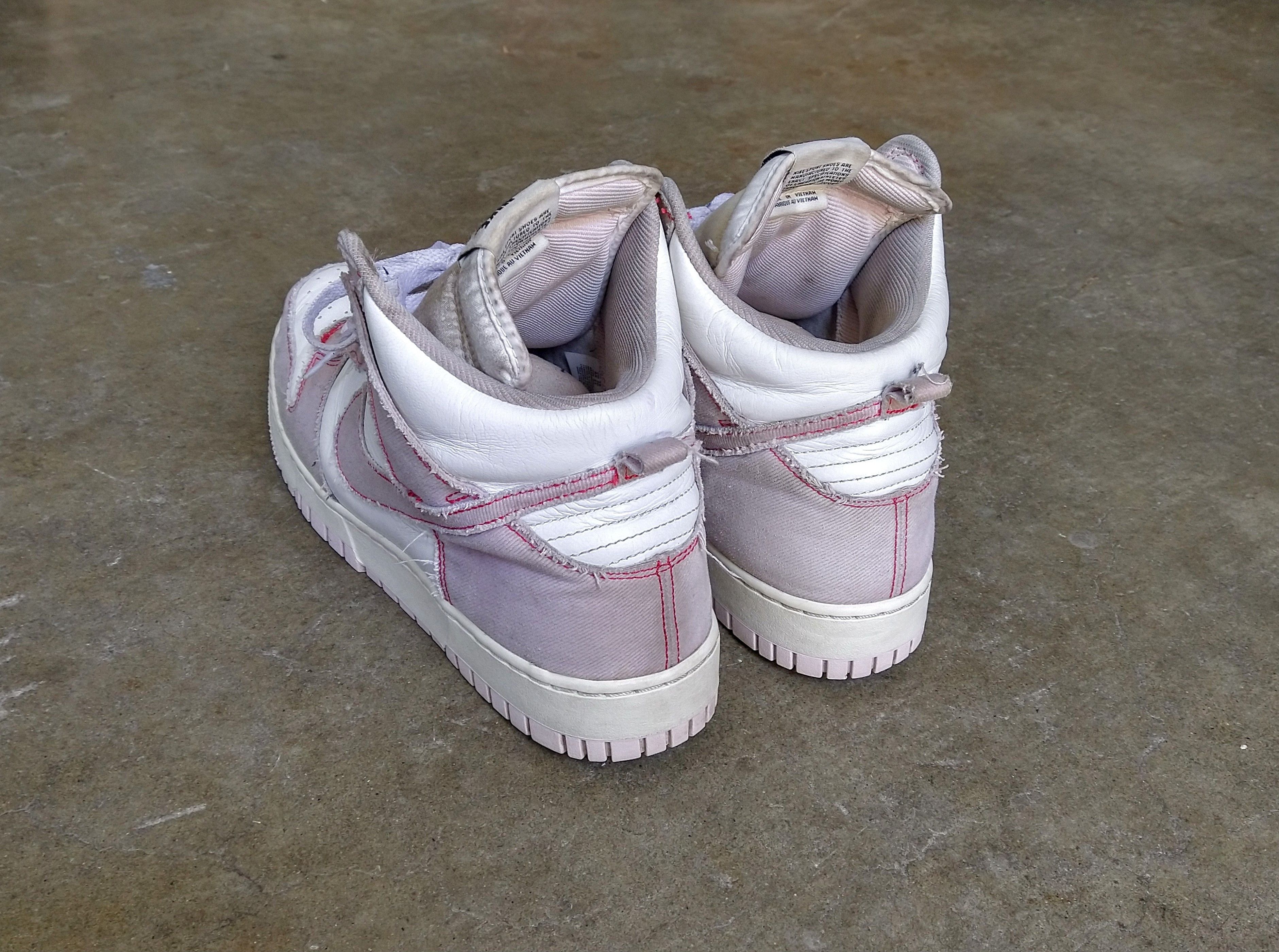 Nike Nike Dunk High 1985 Barely Rose 12 Pink Denim DQ8799-100 Size US 12 / EU 45 - 12 Thumbnail