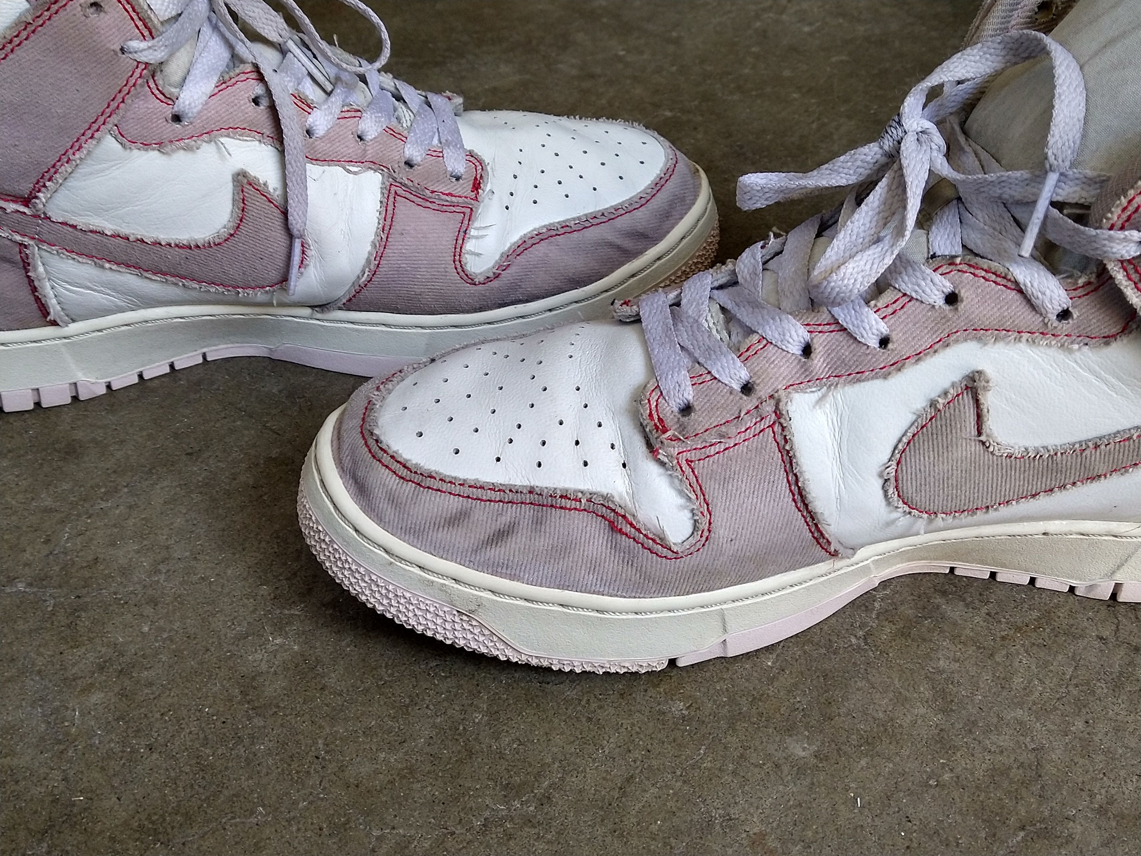 Nike Nike Dunk High 1985 Barely Rose 12 Pink Denim DQ8799-100 Size US 12 / EU 45 - 9 Thumbnail