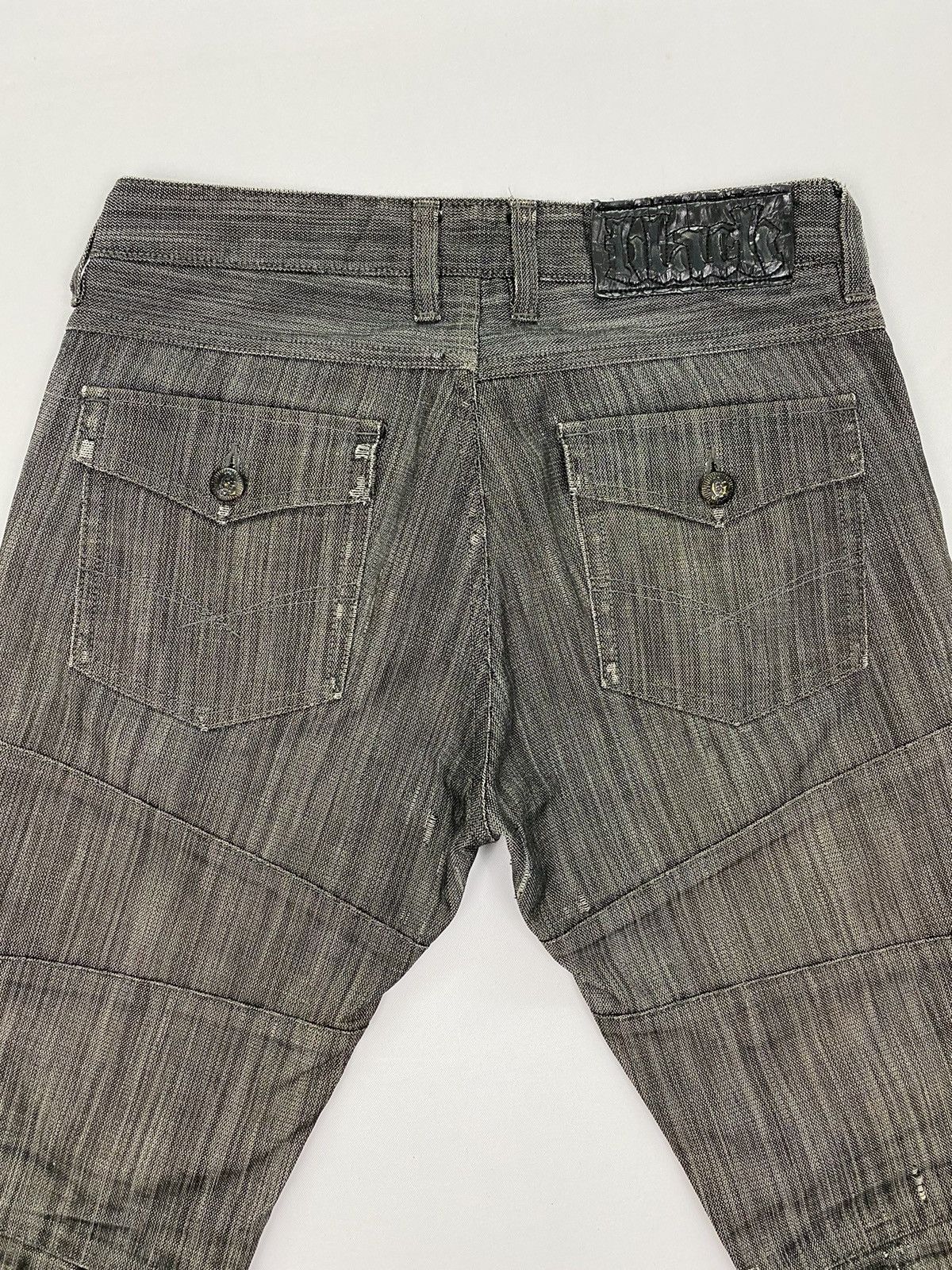 Japanese Brand Custom Culture Distressed Jeans Size US 31 - 8 Thumbnail