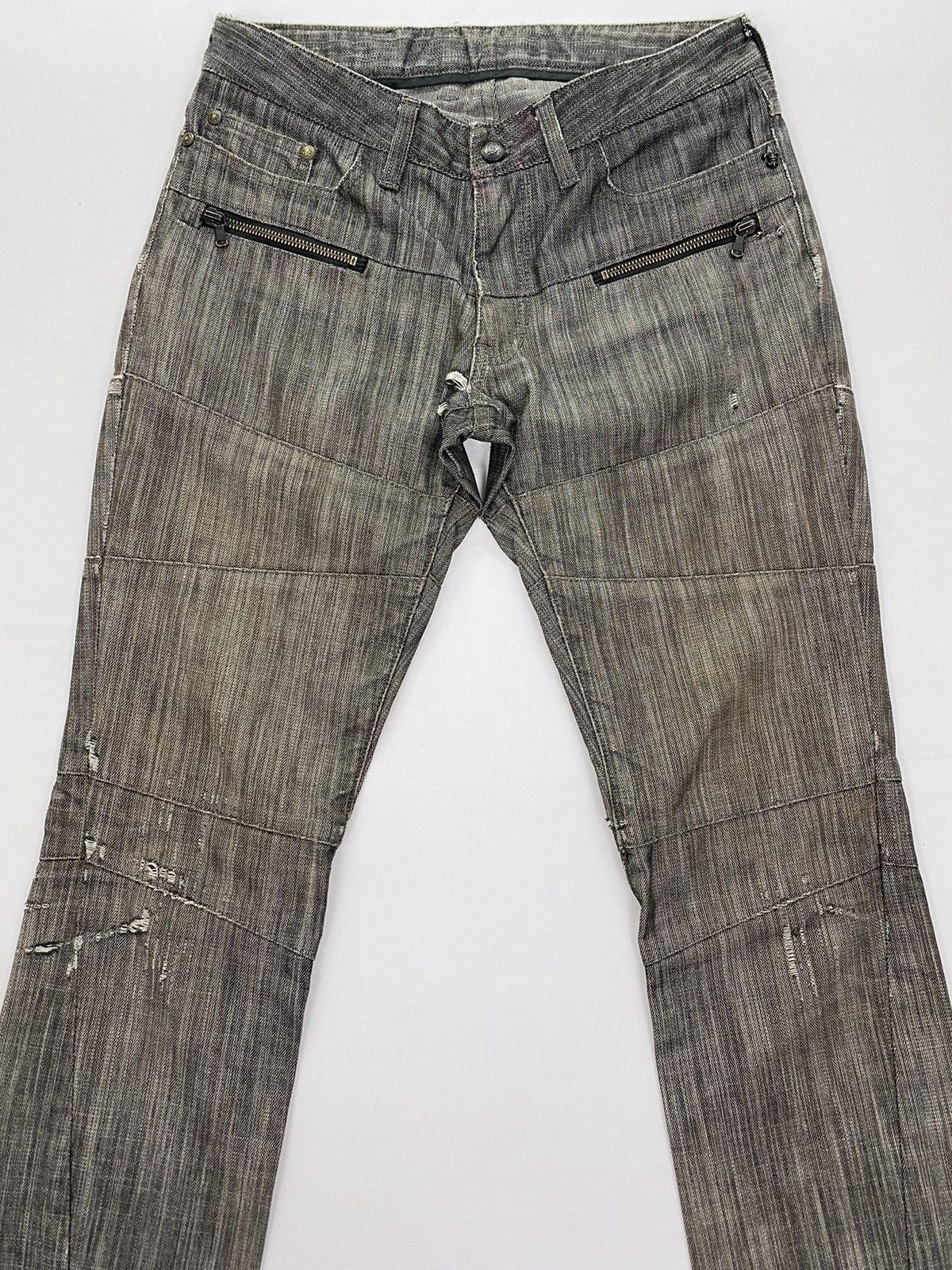 Japanese Brand Custom Culture Distressed Jeans Size US 31 - 3 Thumbnail
