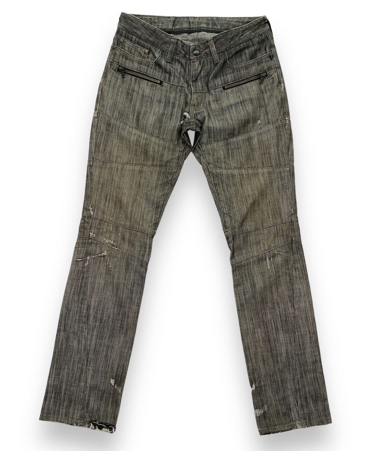 Japanese Brand Custom Culture Distressed Jeans Size US 31 - 1 Thumbnail