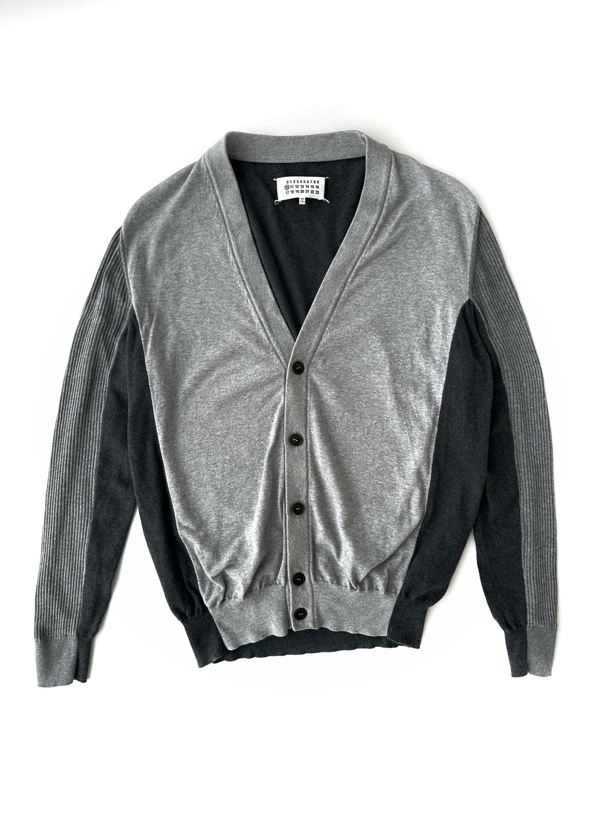 image of Maison Margiela Maison Martin Margiela Cardigan Sweater 2015 in Grey, Men's (Size Large)