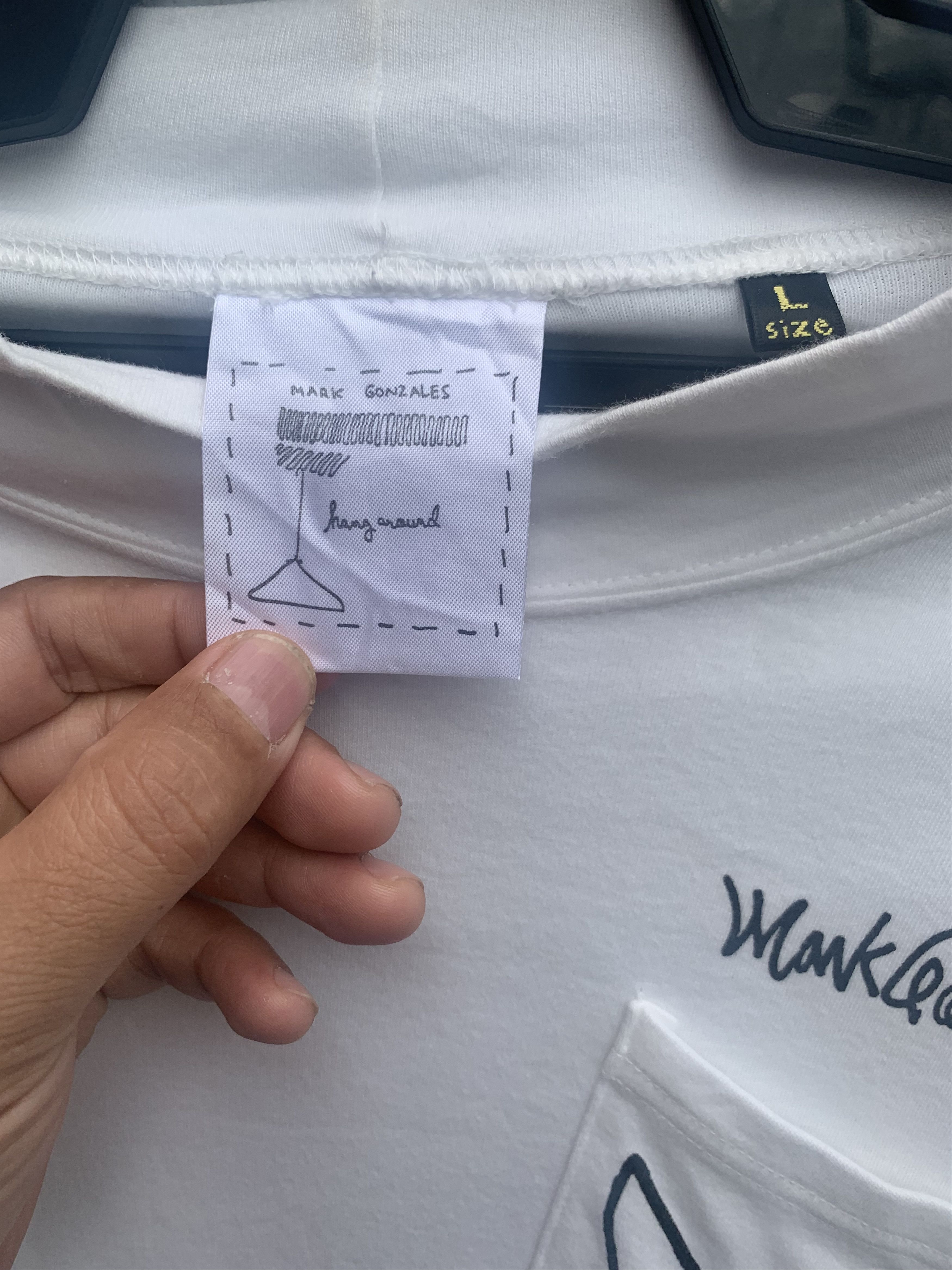 Vintage Vintage Mark Gonzales Pocket Long Sleeve Tee Size US L / EU 52-54 / 3 - 6 Thumbnail