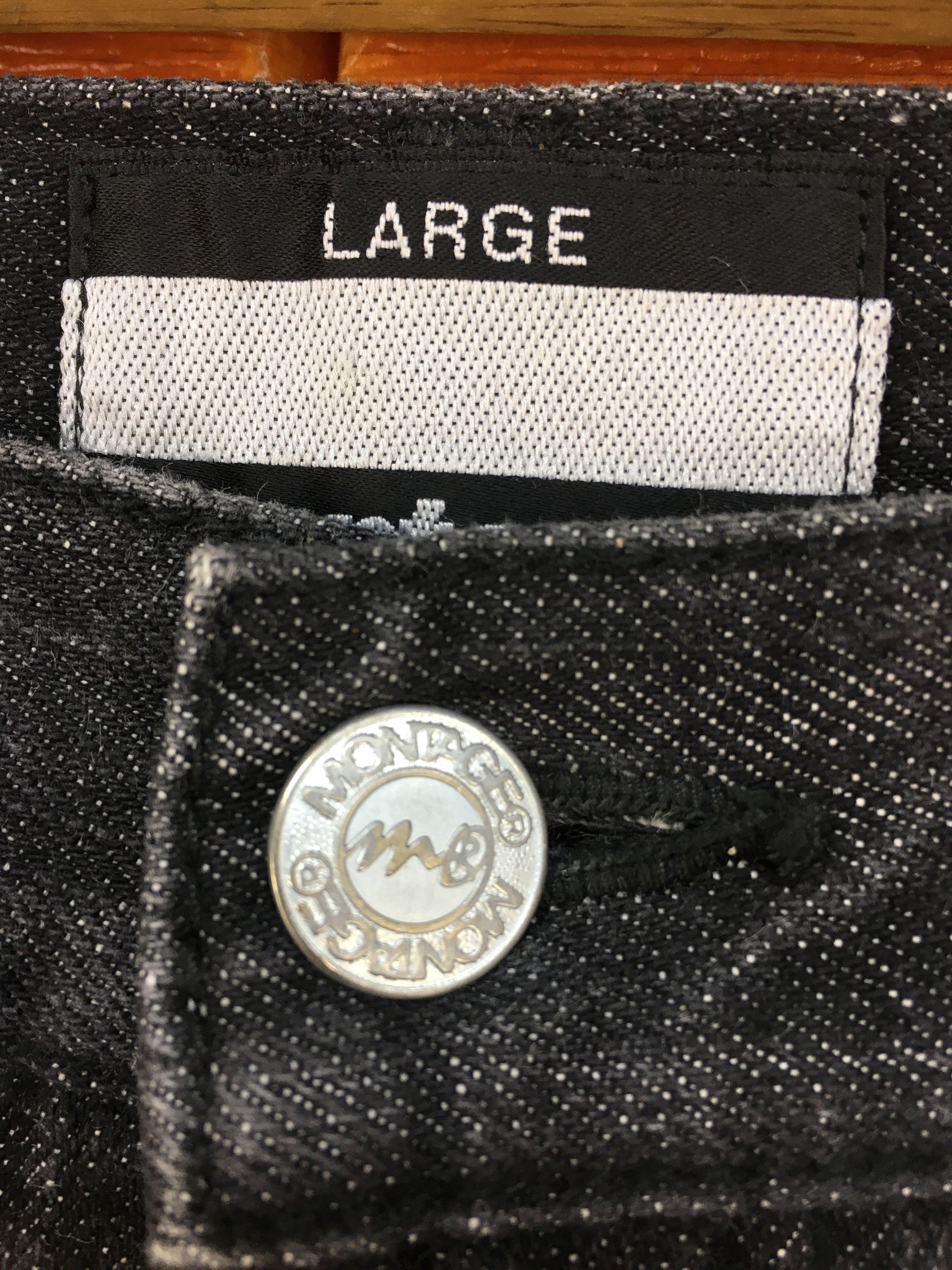 Montage Vintage 90s MONTAGE Japan Two Tone Split Denim Jeans Size US 32 / EU 48 - 8 Thumbnail
