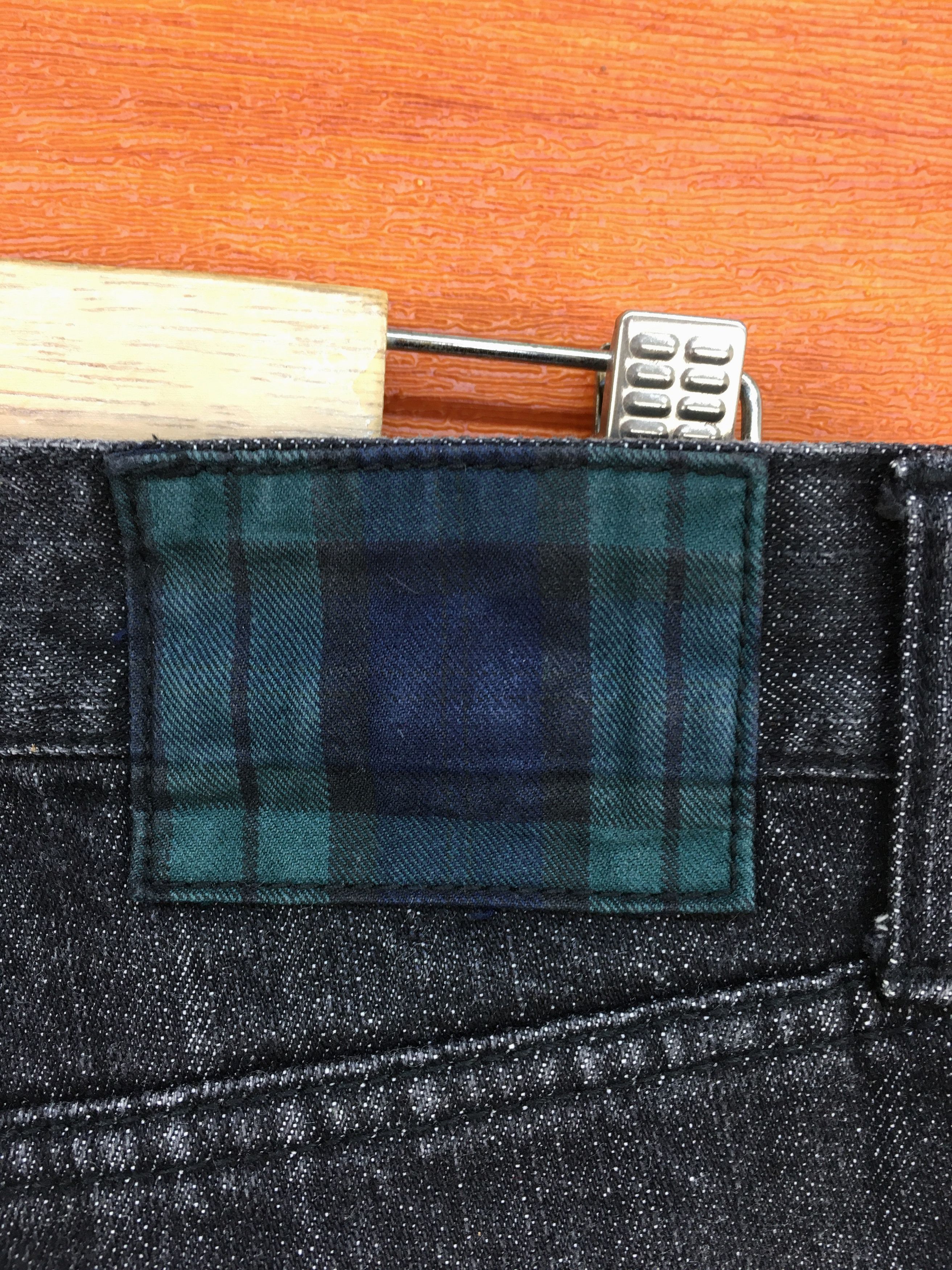 Montage Vintage 90s MONTAGE Japan Two Tone Split Denim Jeans Size US 32 / EU 48 - 19 Thumbnail