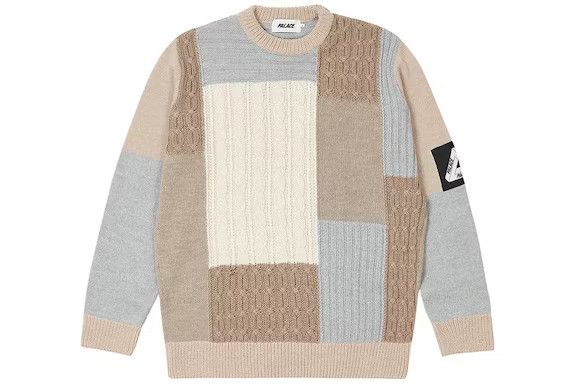 Palace Palace Cable Patchwork Knit - L / Multi | Grailed