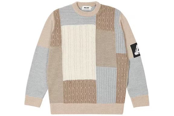 Palace Palace Cable Patchwork Knit - L / Multi | Grailed 