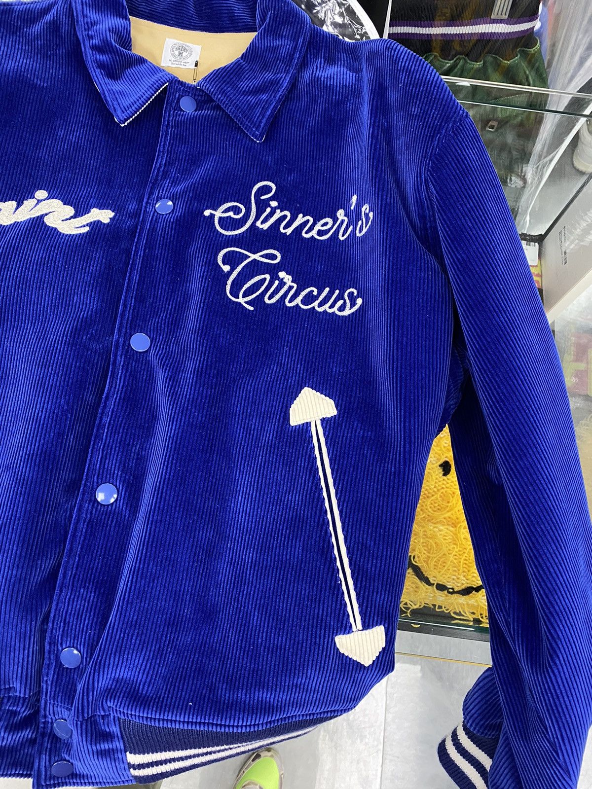 Saint Michael Saint Michael Saint Sinner Circus corduroy varsity jacket Size US M / EU 48-50 / 2 - 16 Thumbnail