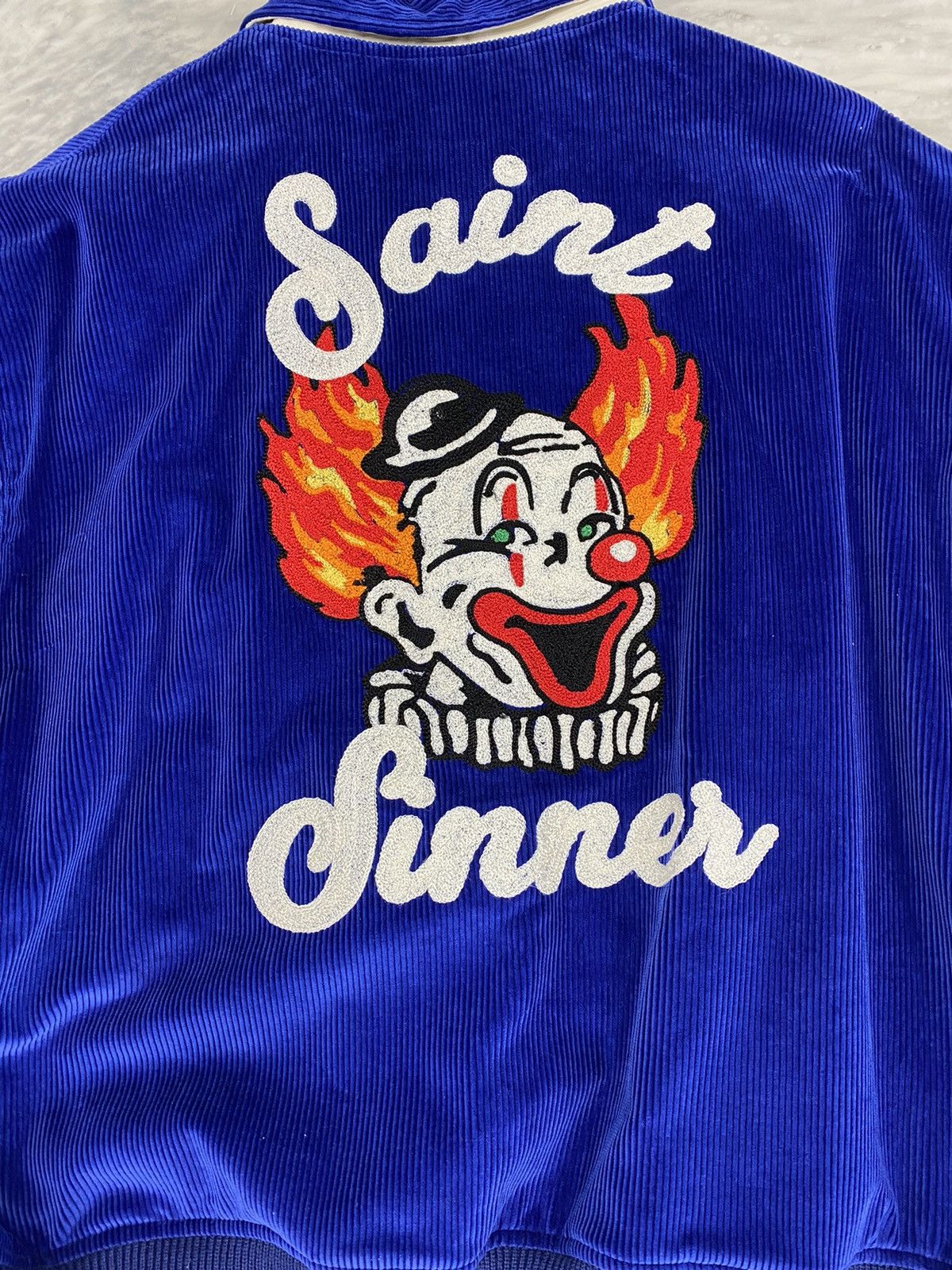 Saint Michael Saint Michael Saint Sinner Circus corduroy varsity jacket Size US M / EU 48-50 / 2 - 1 Thumbnail