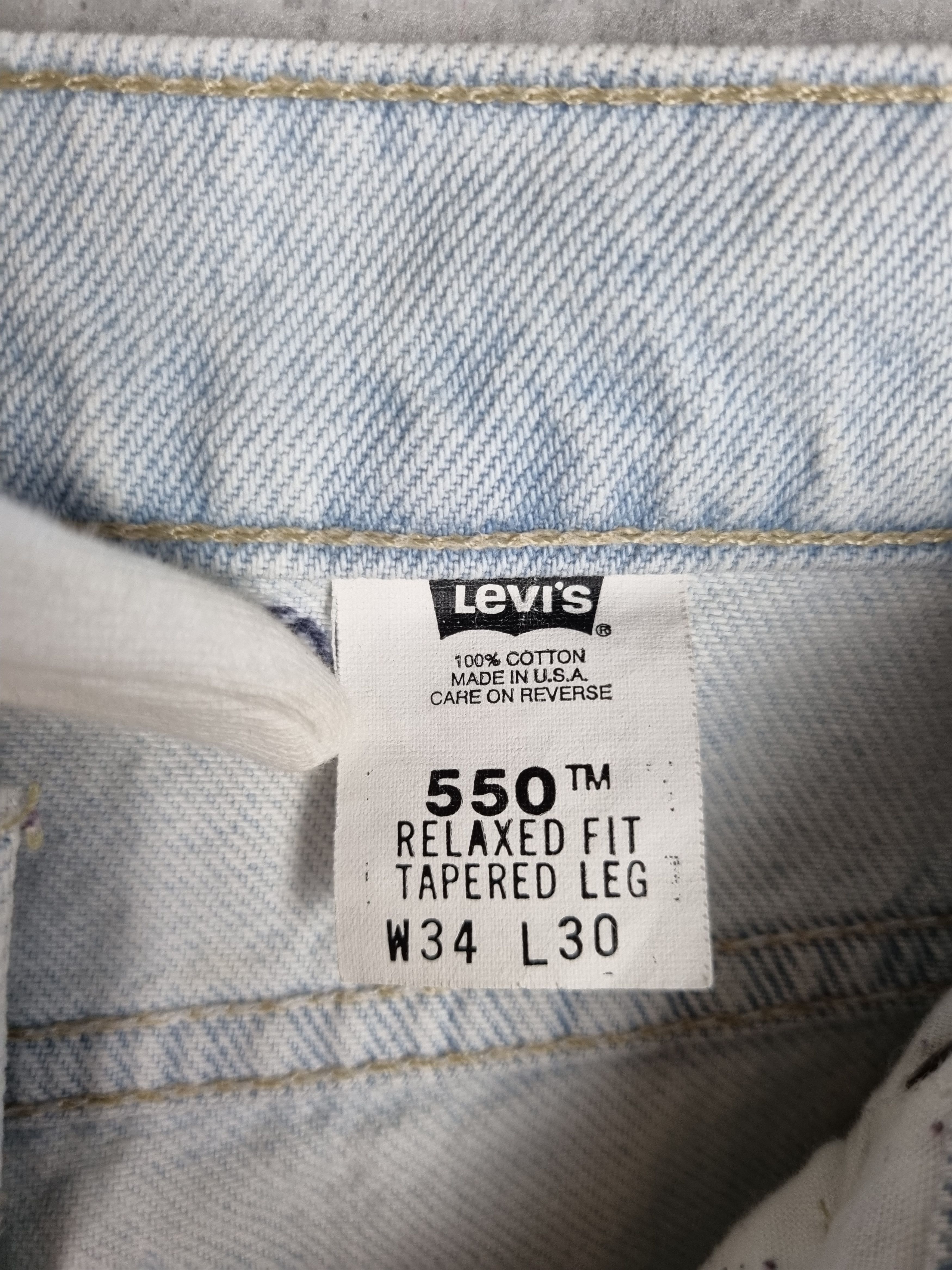 Levi's × Vintage Dirty Rare 80s LEVIS 550 Vintage Denim Jeans Faded Size US 32 / EU 48 - 8 Thumbnail