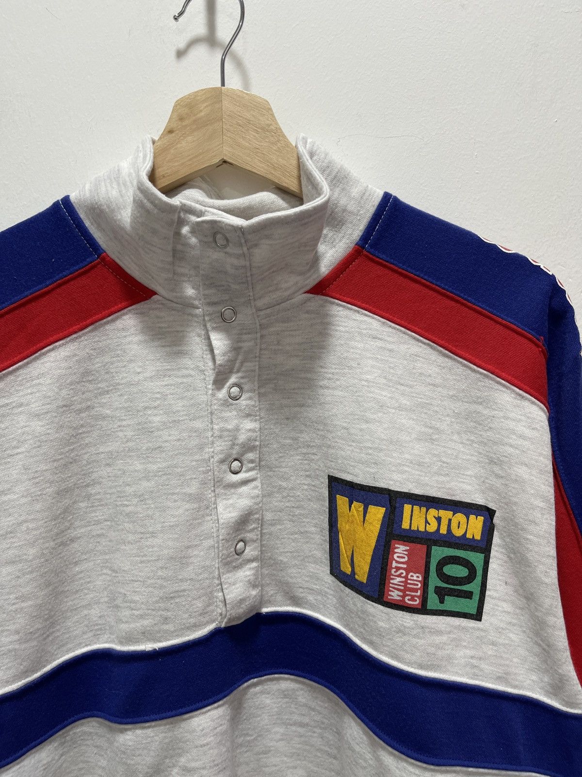Japanese Brand × Vintage VINTAGE WINSTON CLUB HALF BUTTON SWEATSHIRT Size US S / EU 44-46 / 1 - 2 Thumbnail