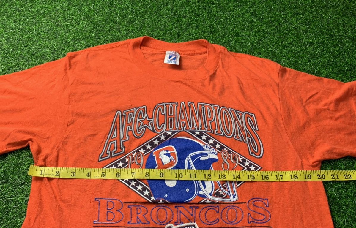 Logo 7 Vintage 80s 1989 AFC Champion Broncos Super Bowl Size US M / EU 48-50 / 2 - 7 Thumbnail