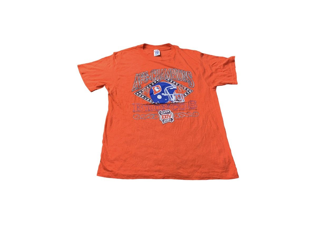 Logo 7 Vintage 80s 1989 AFC Champion Broncos Super Bowl Size US M / EU 48-50 / 2 - 1 Thumbnail