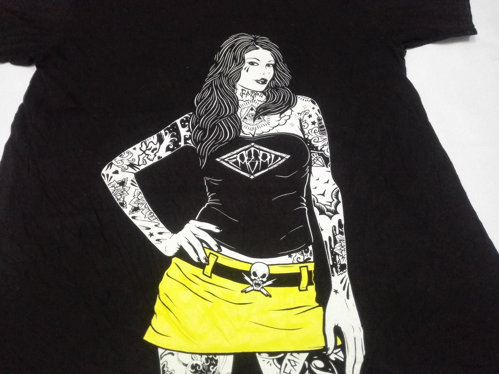 Other FATAL Tattoo Art Cool Graphic Women Gangsta Tee Size ONE SIZE - 2 Thumbnail