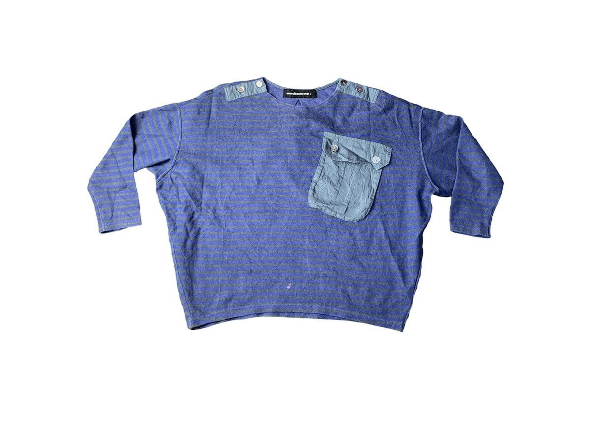 mercibeaucoup Rare Design Mercibeaucoup Baggy Tee Striped Unique Art Size M / US 6-8 / IT 42-44 - 1 Thumbnail
