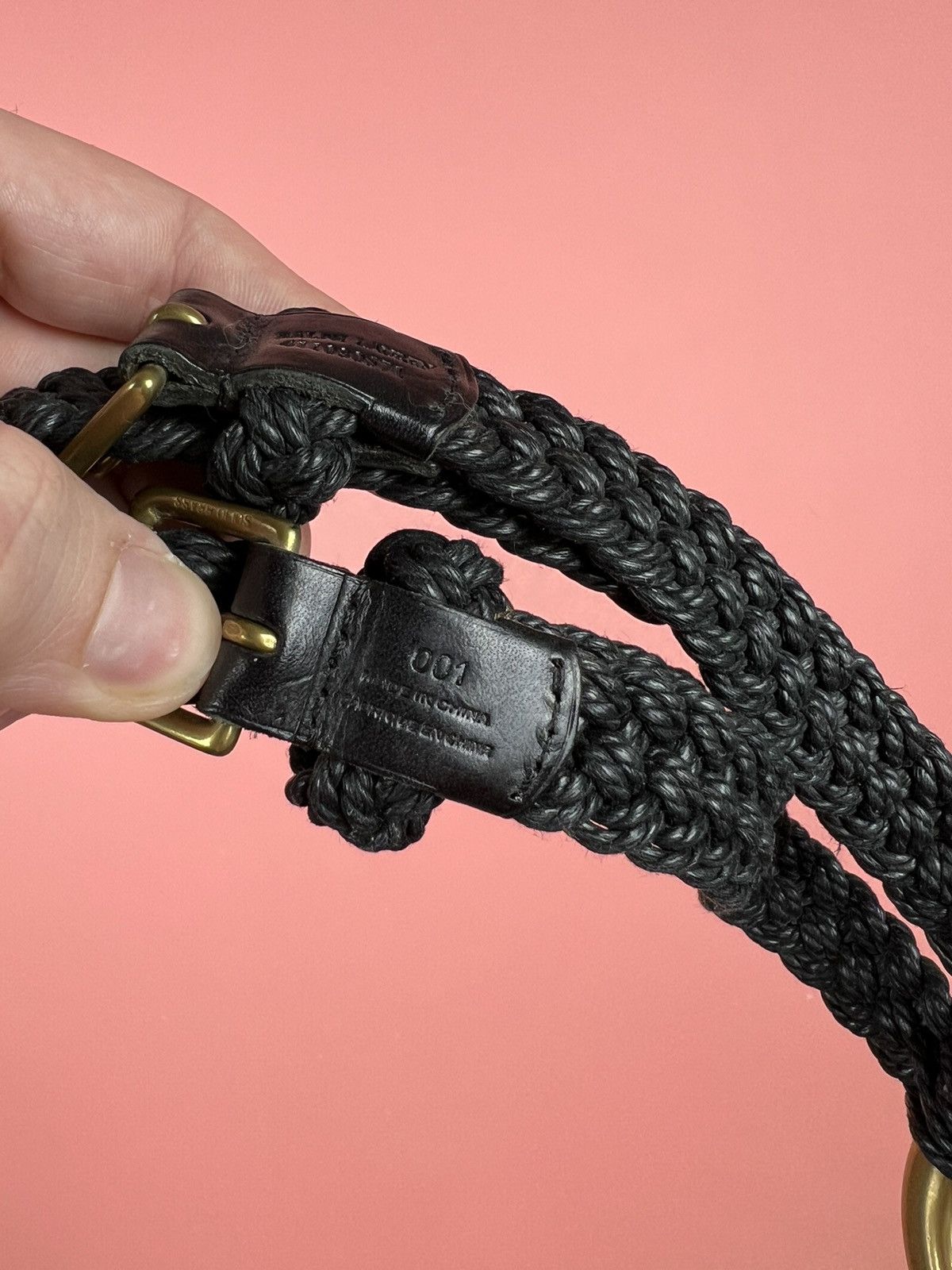 Ralph Lauren Polo Ralph Laurent casual streetwear belt leather woven Size ONE SIZE - 7 Thumbnail