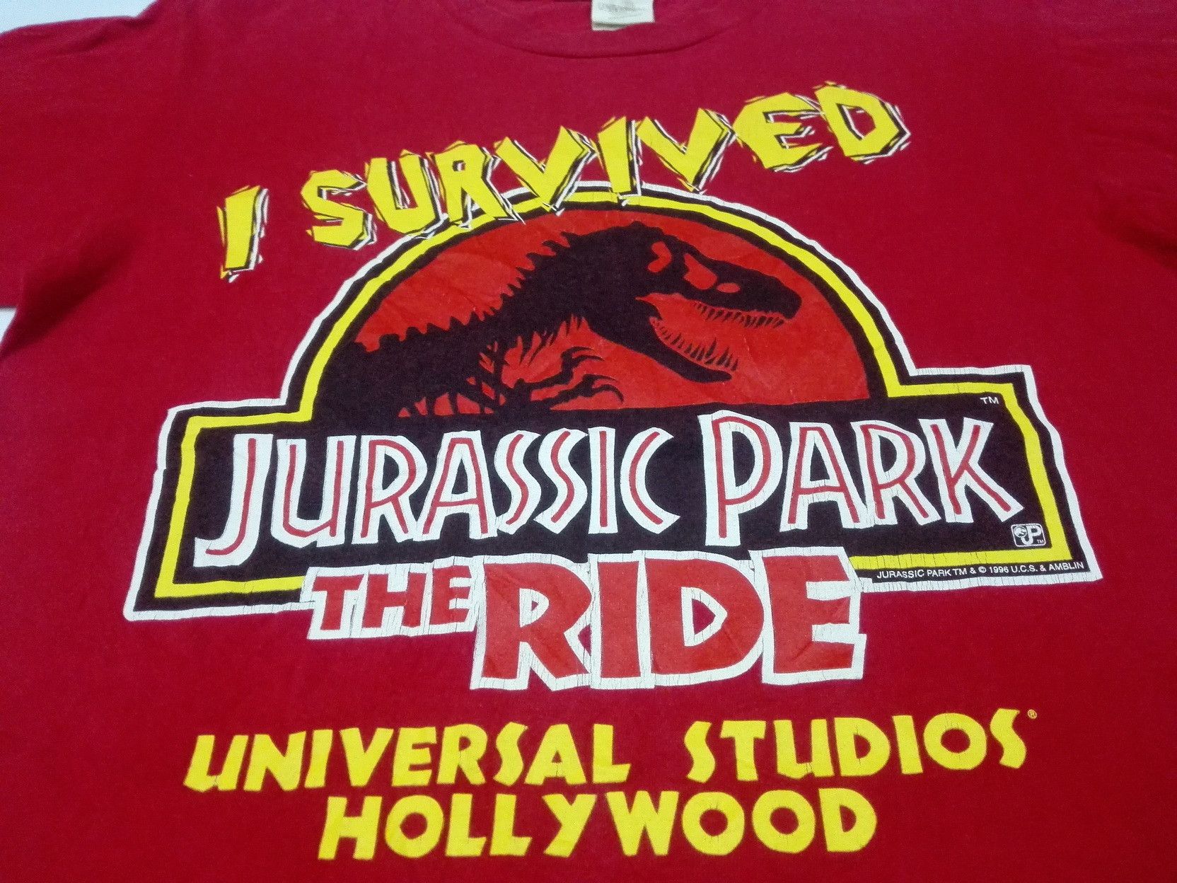 Universal Studios Vintage 90s Jurassic Park Dinosaur Universal Studios Size US M / EU 48-50 / 2 - 2 Thumbnail