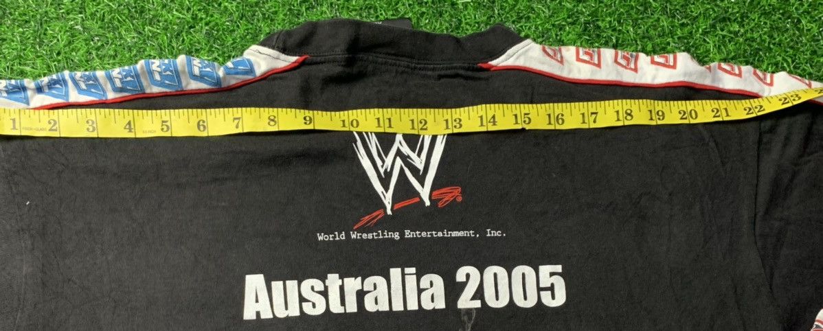 Vintage × WCW/nWo × WWF WWE Wresler Mania Revenge Tour Australia 2005 Tee Wcw Wwf Size US L / EU 52-54 / 3 - 11 Thumbnail