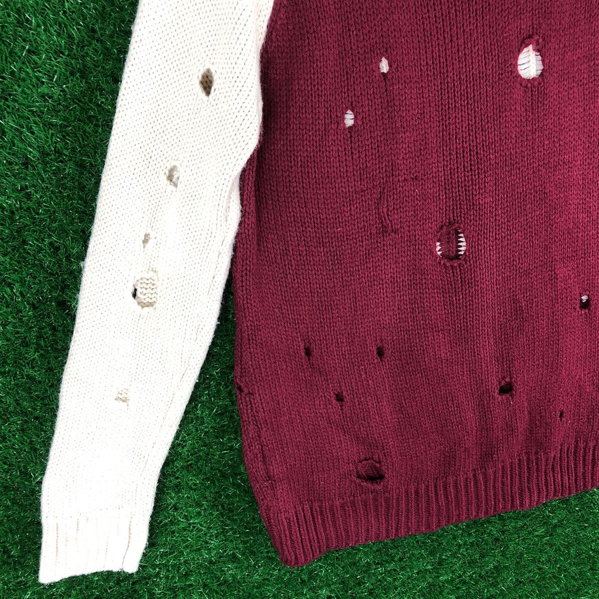 Seditionaries Vintage 80's Knit Sweater Play Shop Distressed Punk Design Size S / US 4 / IT 40 - 6 Thumbnail