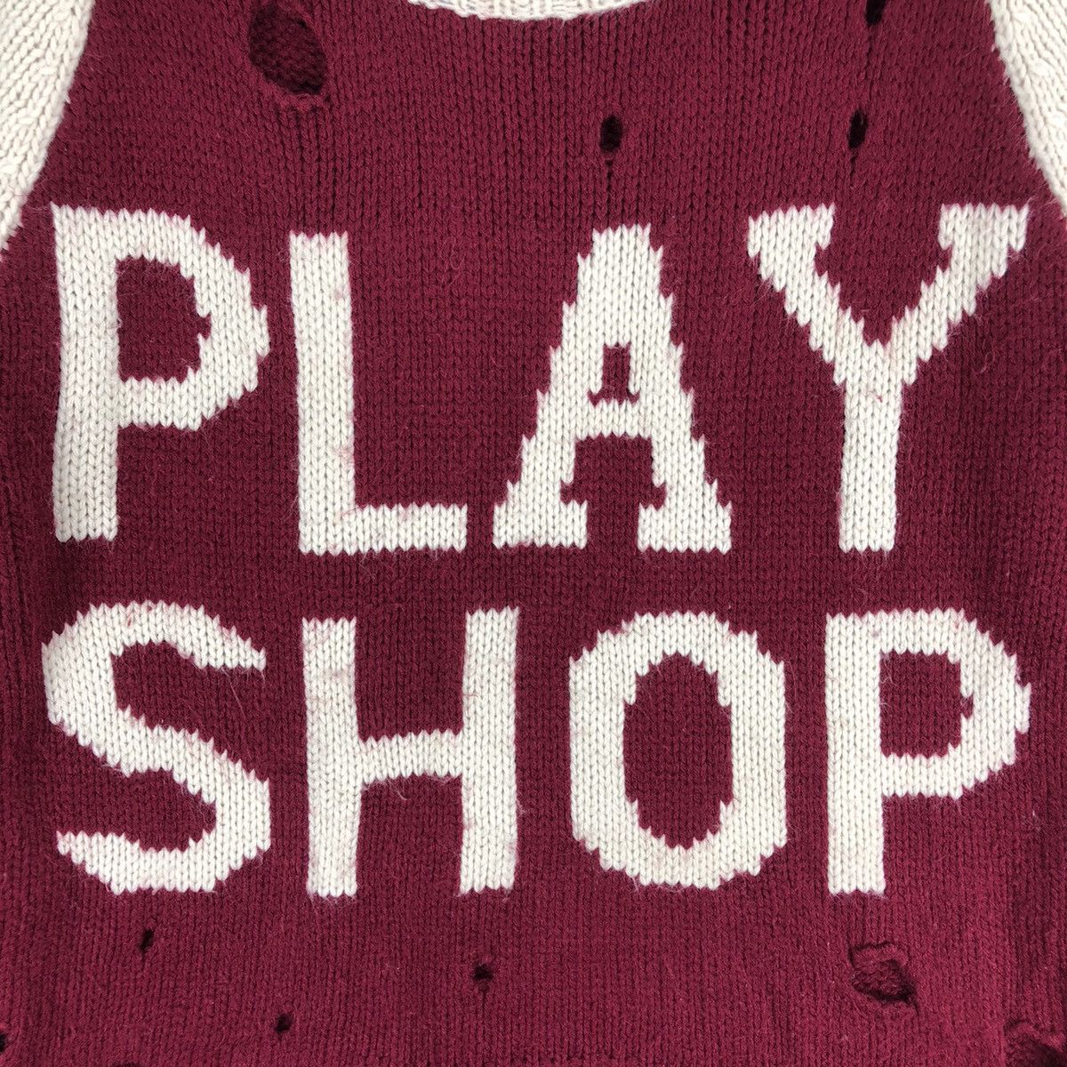 Seditionaries Vintage 80's Knit Sweater Play Shop Distressed Punk Design Size S / US 4 / IT 40 - 8 Thumbnail