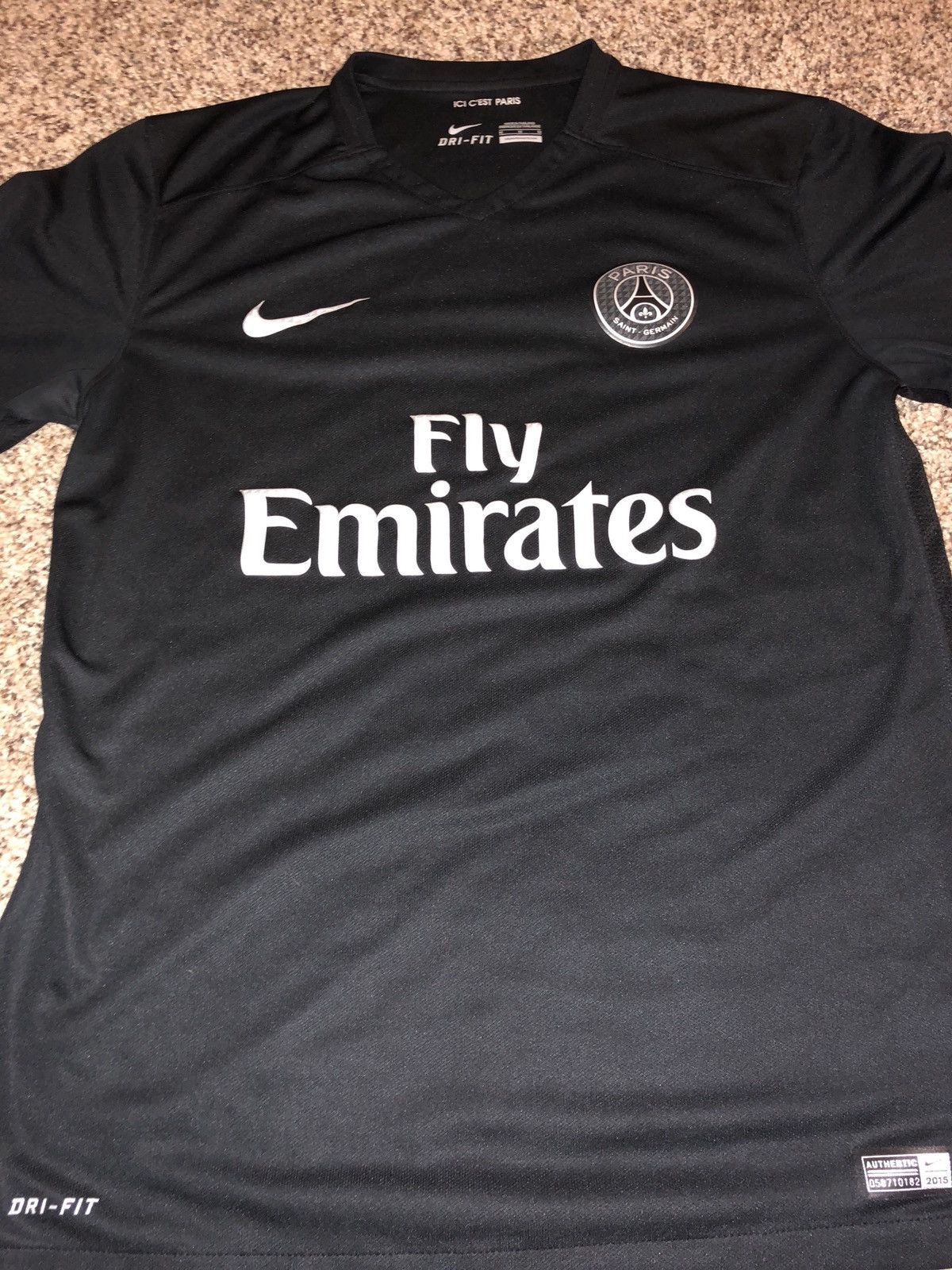 Nike PSG Fly Emirates jersey (black) | Grailed