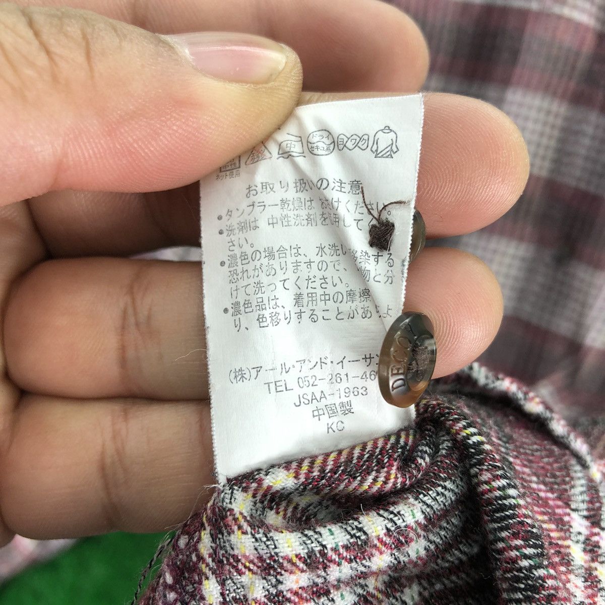 Flannel Vintage Wool Flannel Tartan Check by Decoy Size US S / EU 44-46 / 1 - 16 Thumbnail