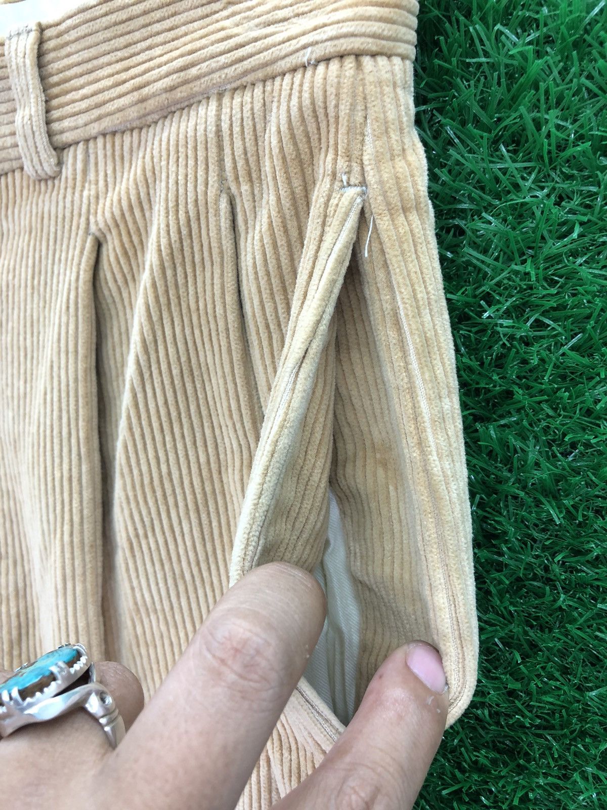 Save Khaki United Vintage 70's Corduroy Pants Talon Zipper W25 Size US 26 / EU 42 - 9 Thumbnail