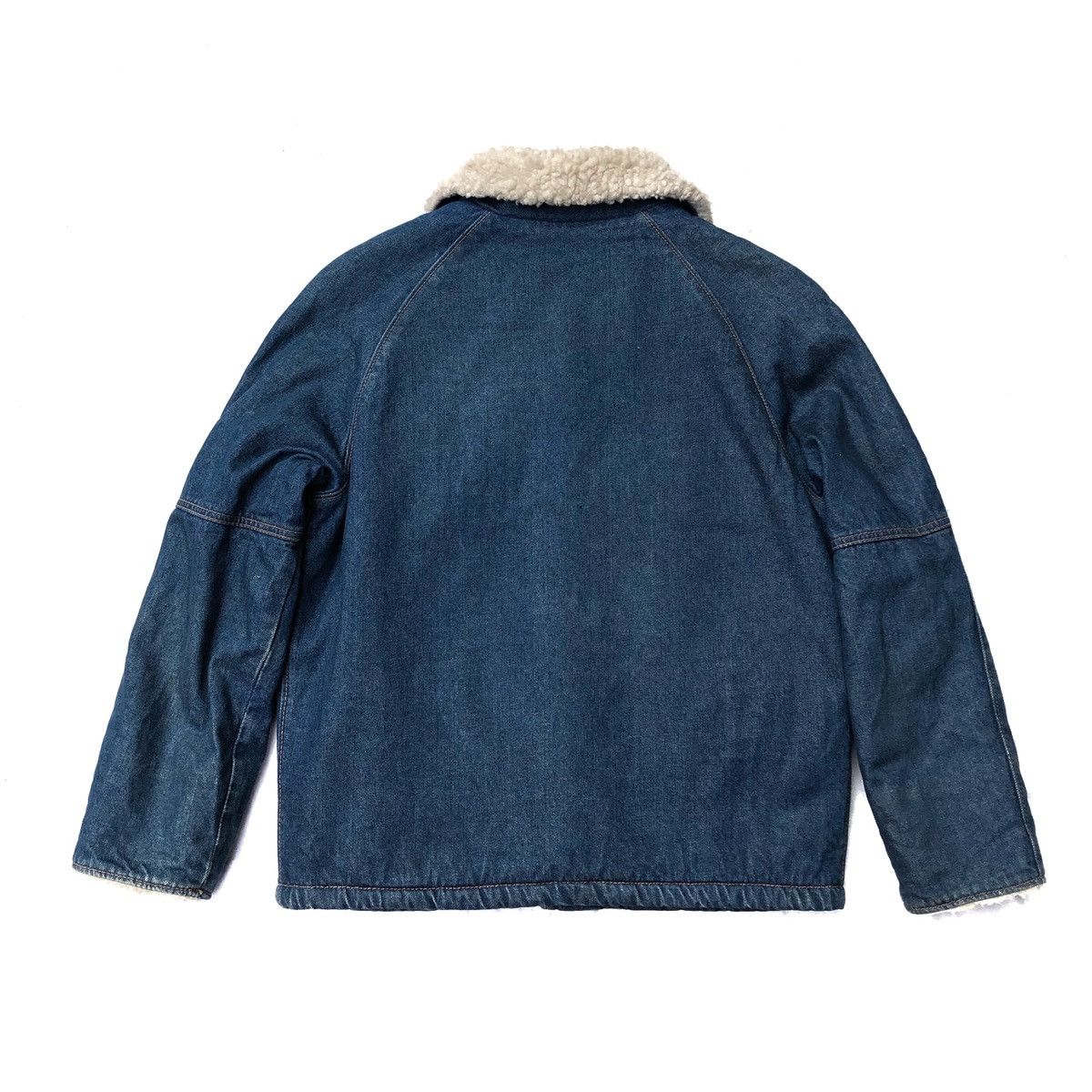 Big John Vintage Big John Denim Lined Sherpa Jacket For Women Size M / US 6-8 / IT 42-44 - 3 Thumbnail