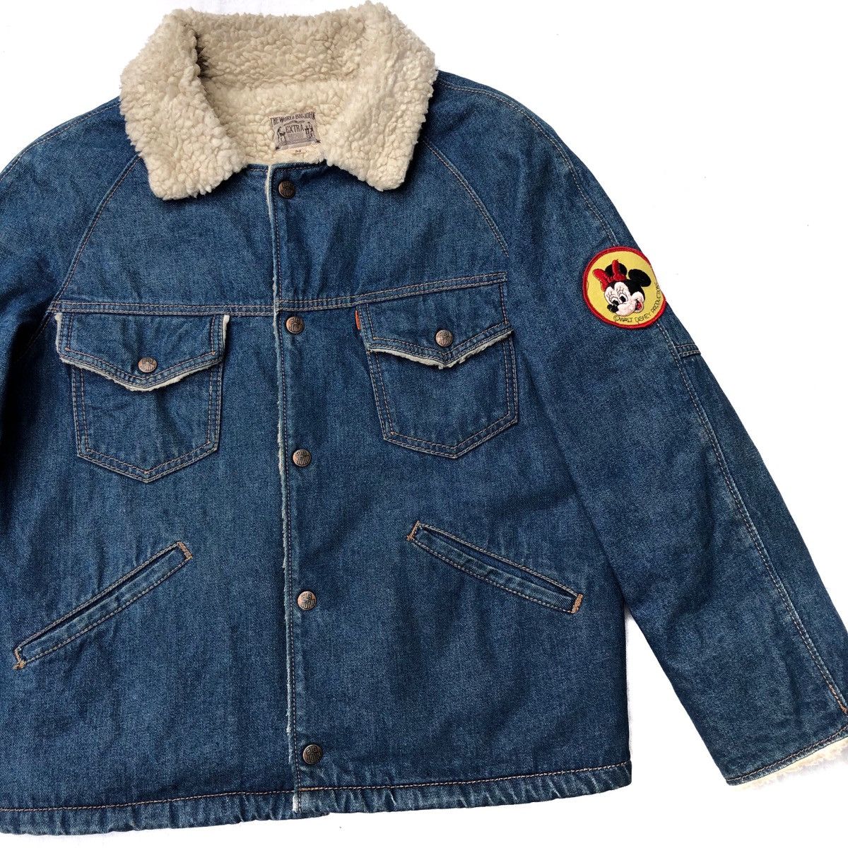 Big John Vintage Big John Denim Lined Sherpa Jacket For Women Size M / US 6-8 / IT 42-44 - 2 Thumbnail