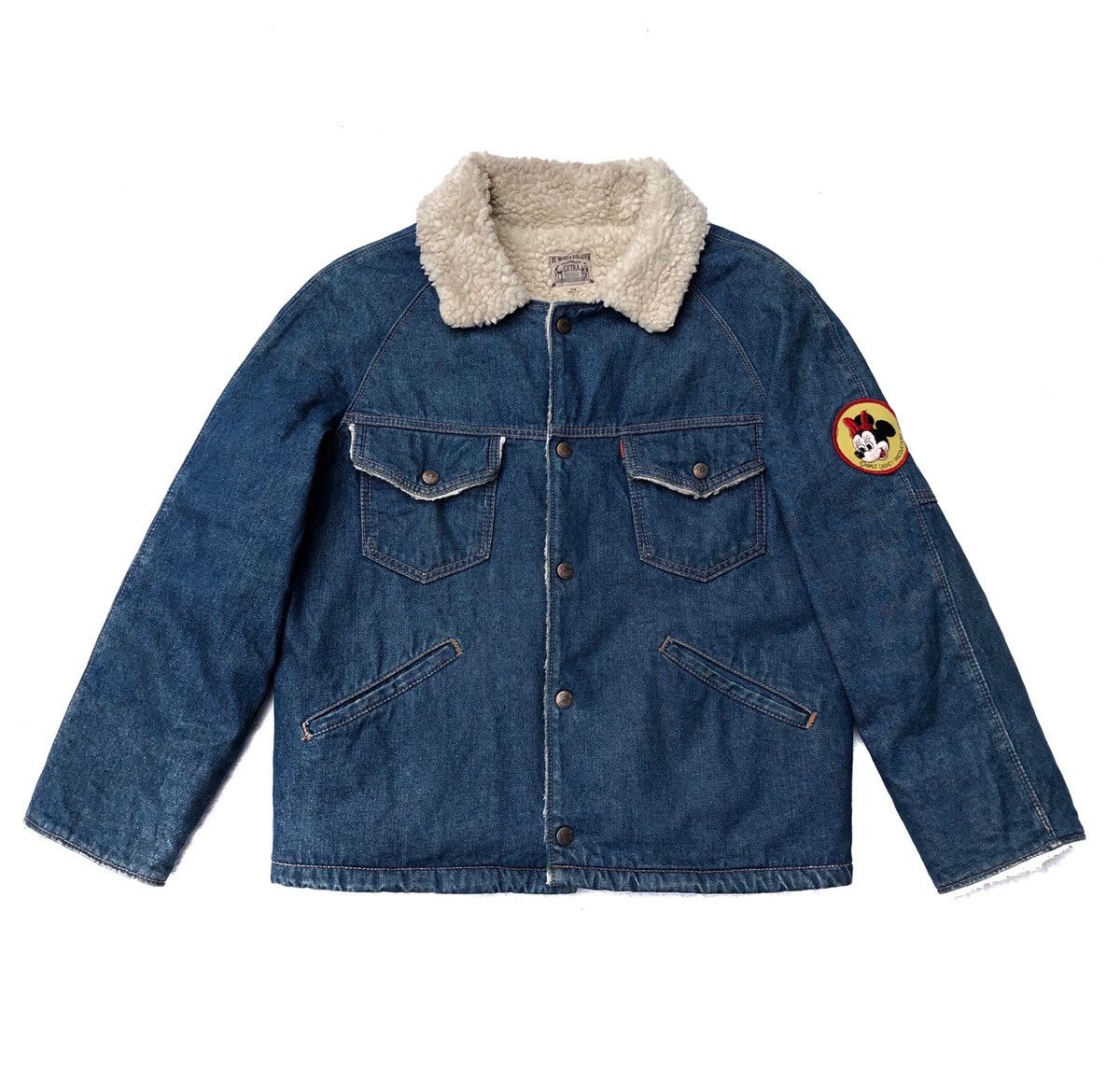 Big John Vintage Big John Denim Lined Sherpa Jacket For Women Size M / US 6-8 / IT 42-44 - 1 Thumbnail