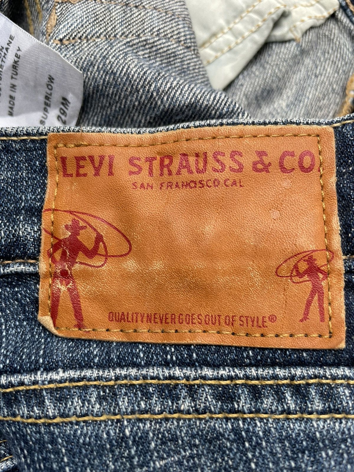 Levi's × Vintage Vintage 2003 Levis 50518 Flare Premium Distresed Size 31" - 10 Thumbnail