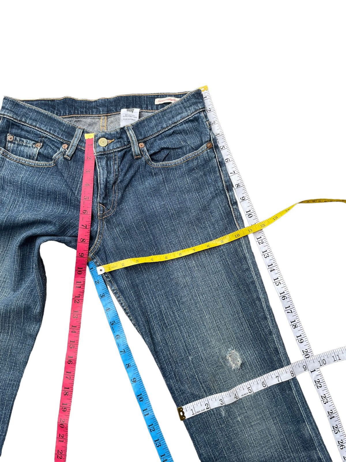 Levi's × Vintage Vintage 2003 Levis 50518 Flare Premium Distresed Size 31" - 19 Thumbnail