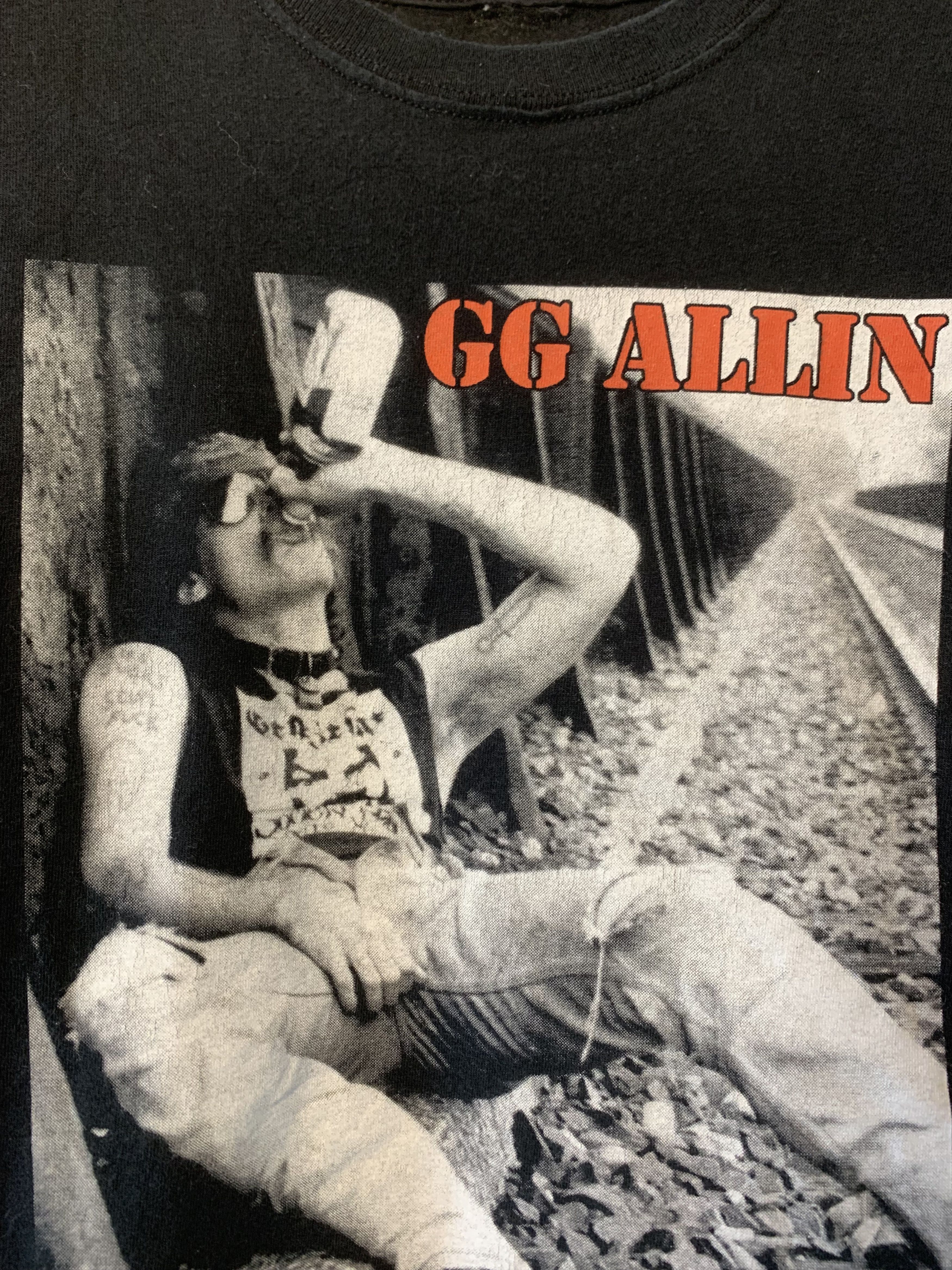 Band Tees × Vintage 90s GG Alin "You Give Love A Bad Name" Size US L / EU 52-54 / 3 - 5 Thumbnail