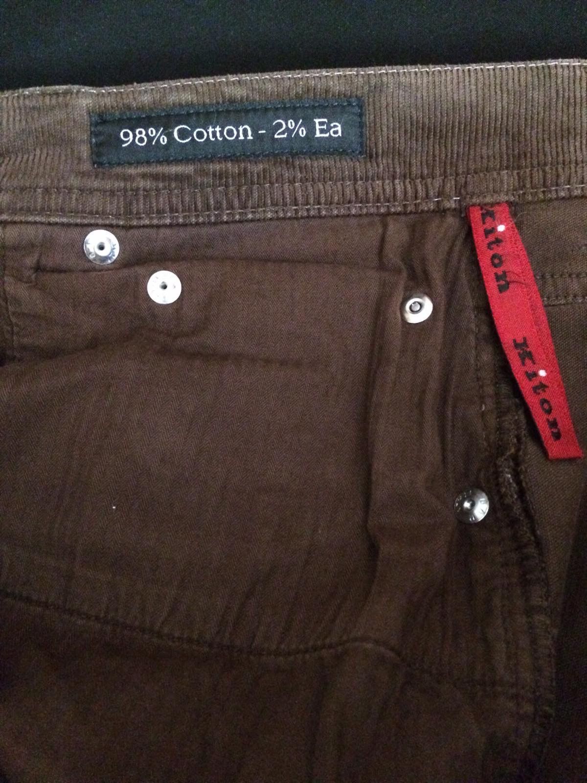 Kiton Kiton Brown Corduroy Trousers Size US 35 - 8 Thumbnail