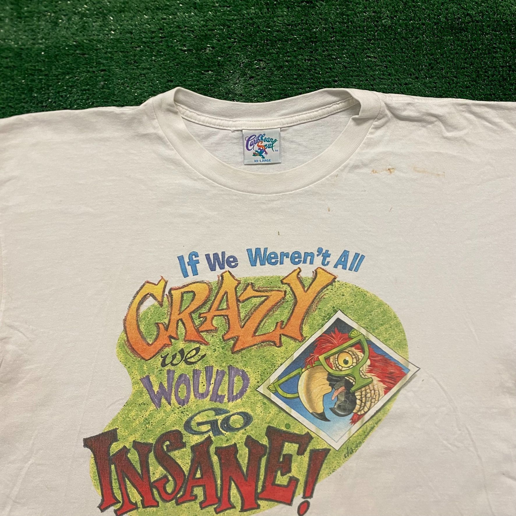Band Tees Jimmy Buffett Margaritaville Crazy Parrot Vintage T-Shirt Size US XXL / EU 58 / 5 - 2 Thumbnail