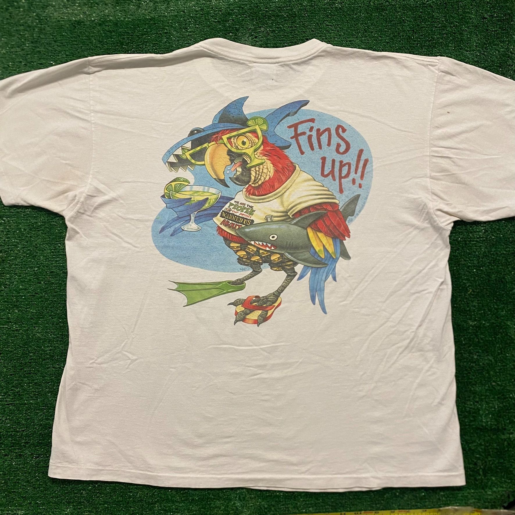 Band Tees Jimmy Buffett Margaritaville Crazy Parrot Vintage T-Shirt Size US XXL / EU 58 / 5 - 5 Thumbnail