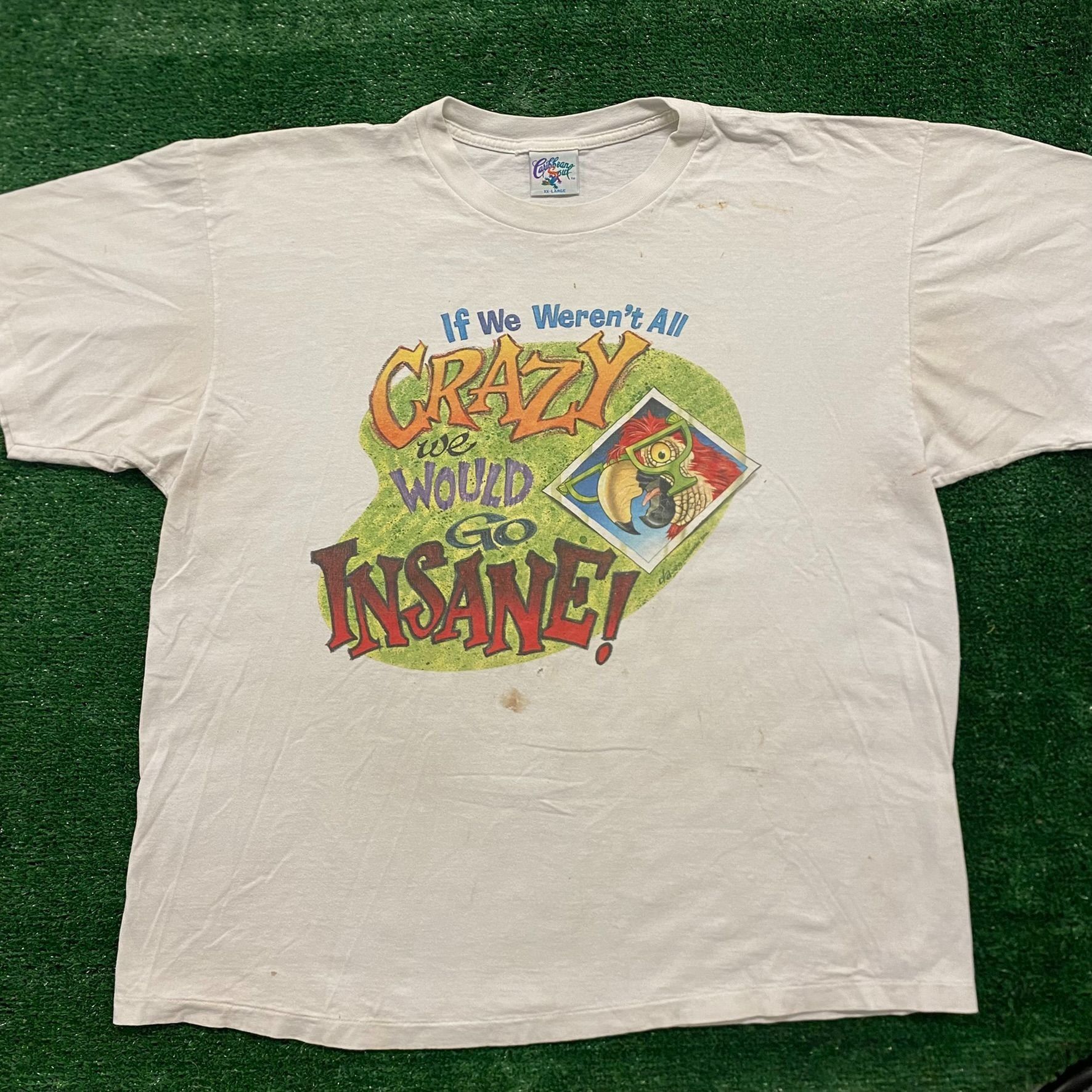 Band Tees Jimmy Buffett Margaritaville Crazy Parrot Vintage T-Shirt Size US XXL / EU 58 / 5 - 1 Thumbnail