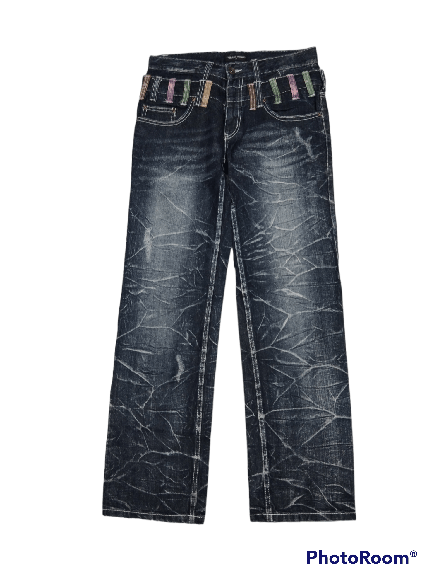 Japanese Brand SUPER SICK SEDITIONARIES DOUBLE WAIST JAPANESE BRAND NYLAUS Size US 30 / EU 46 - 1 Thumbnail