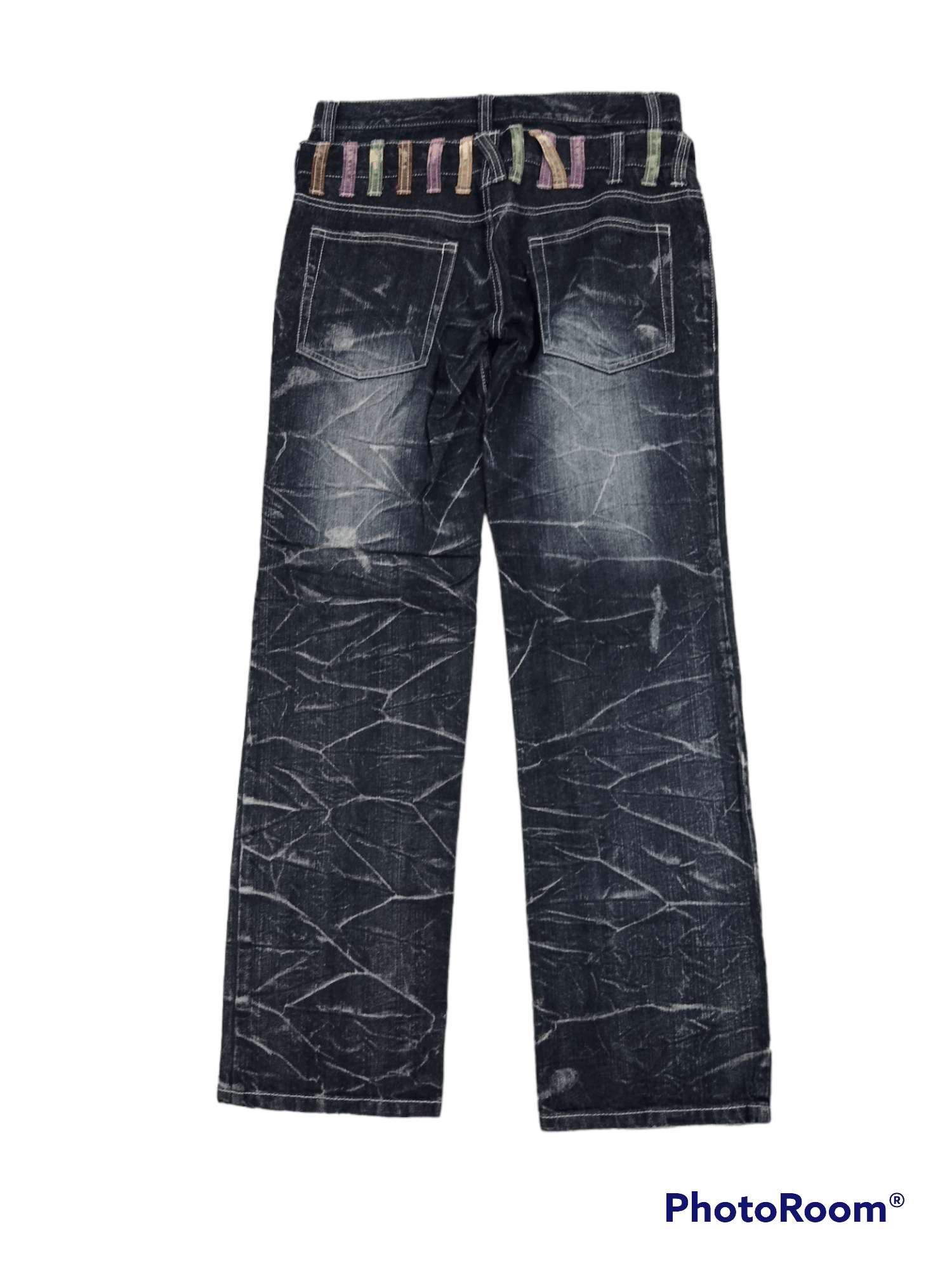 Japanese Brand SUPER SICK SEDITIONARIES DOUBLE WAIST JAPANESE BRAND NYLAUS Size US 30 / EU 46 - 2 Thumbnail
