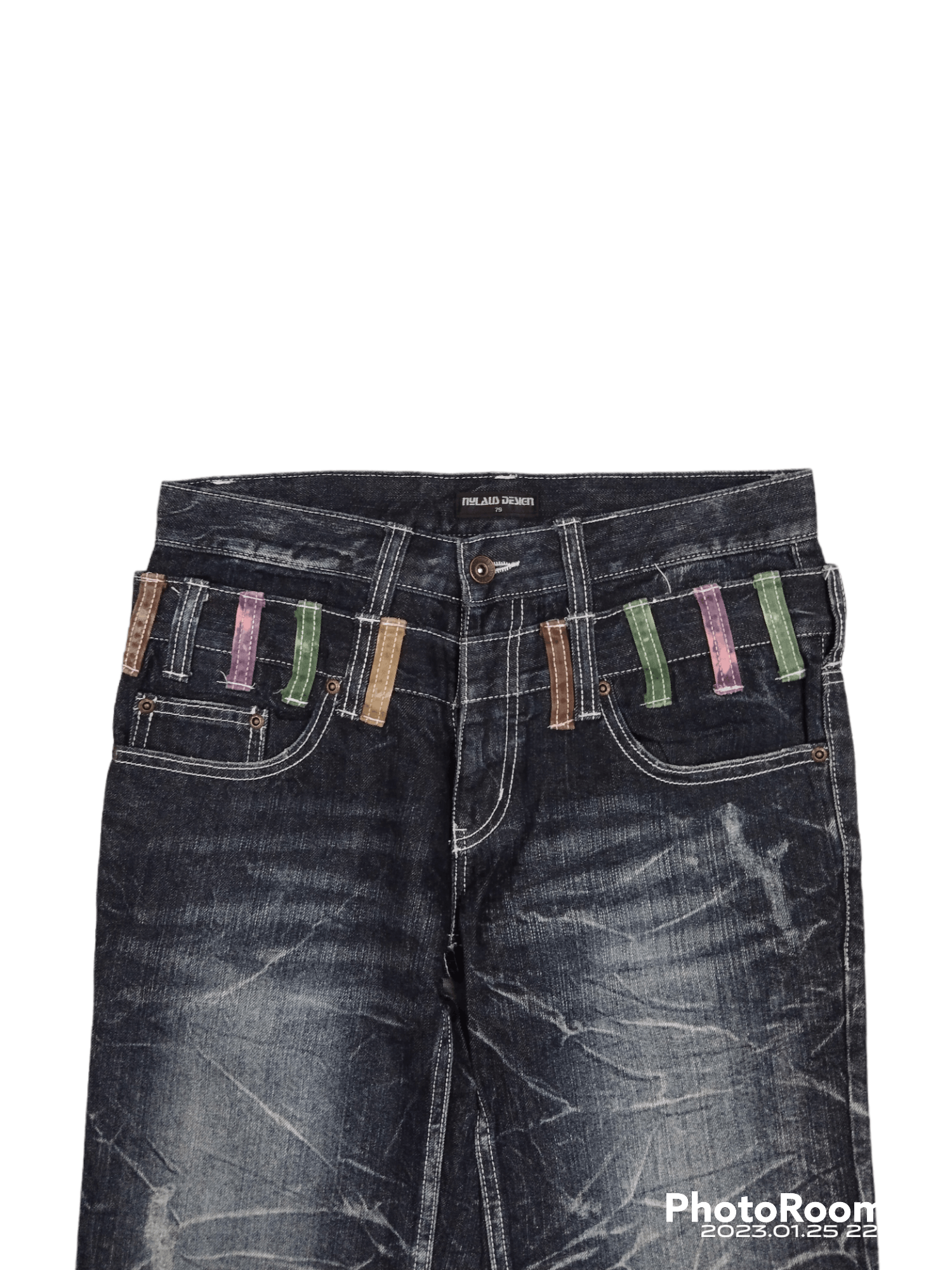 Japanese Brand SUPER SICK SEDITIONARIES DOUBLE WAIST JAPANESE BRAND NYLAUS Size US 30 / EU 46 - 3 Thumbnail