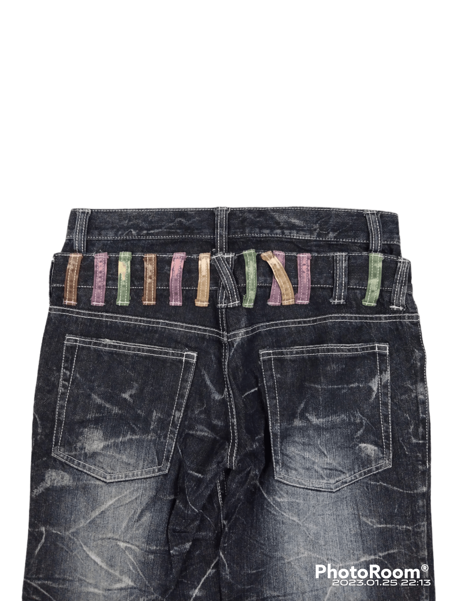 Japanese Brand SUPER SICK SEDITIONARIES DOUBLE WAIST JAPANESE BRAND NYLAUS Size US 30 / EU 46 - 4 Thumbnail